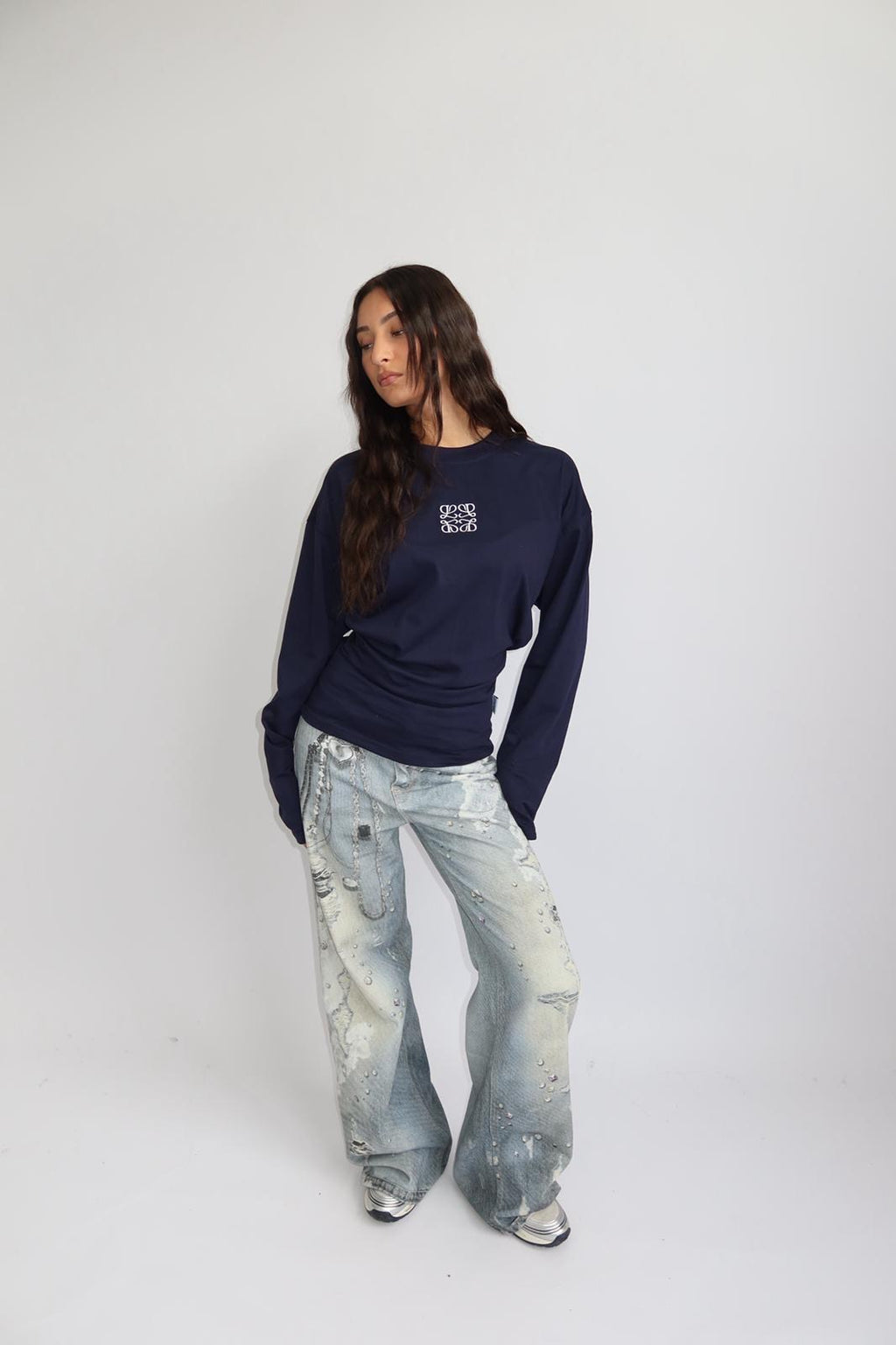 PRIORITY SNATCHED LONGSLEEVE NAVY