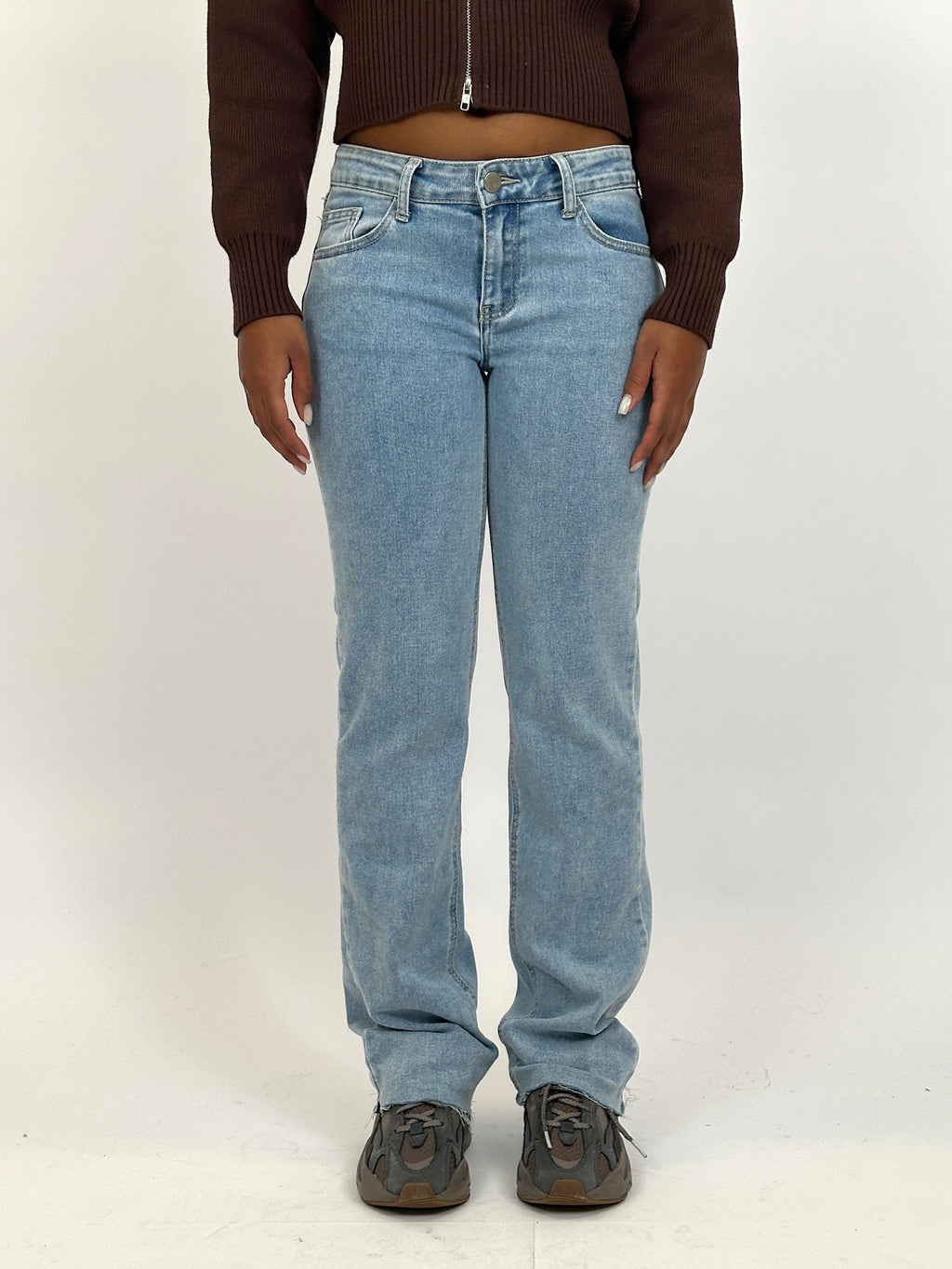 LOW WAIST STRETCH STRAIGHT LEG