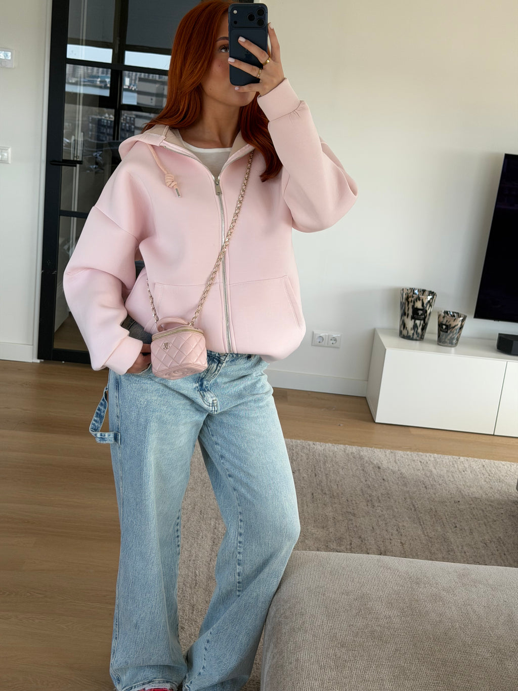 SCUBA ZIP UP PINK