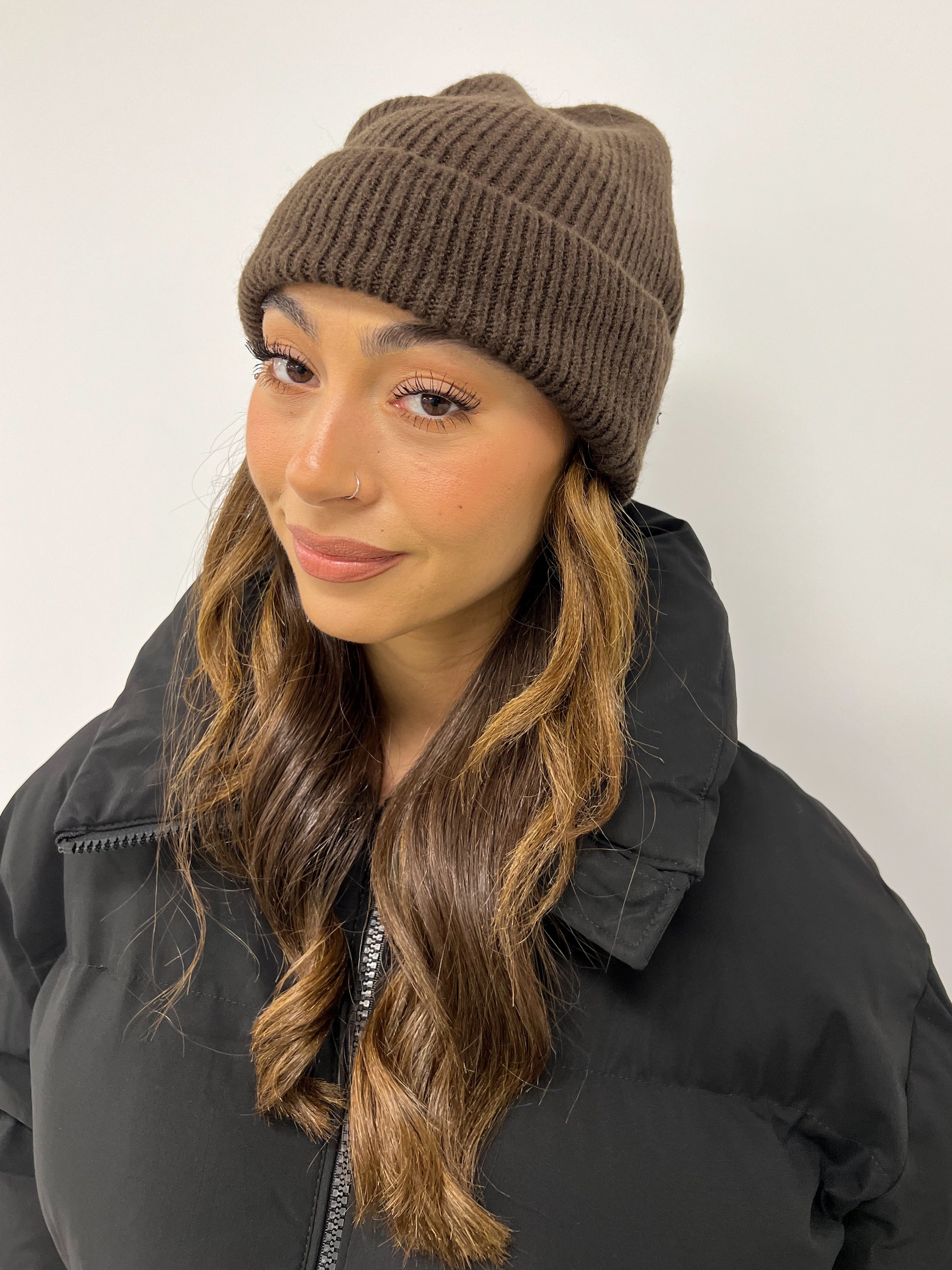 SOFT KNIT BEANIE CHOCO