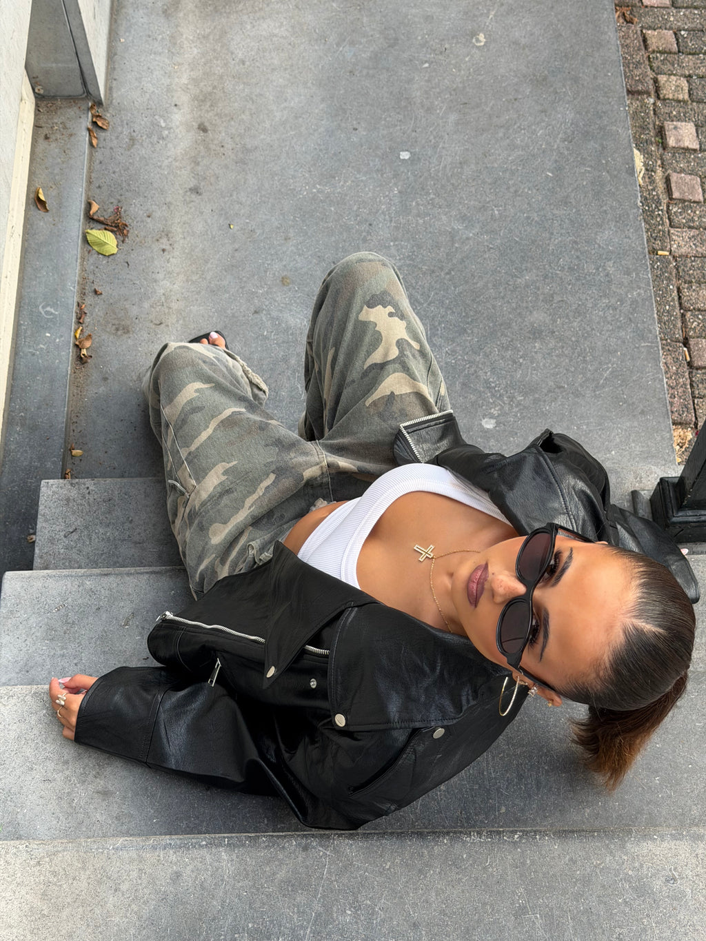 EXTRA BOLD LEATHER JACKET BLACK