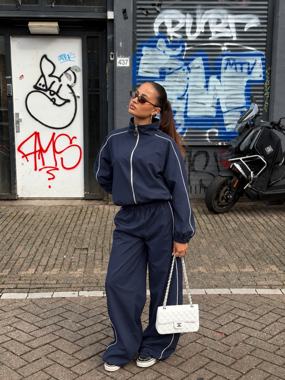 JILL WINDBREAKER SET NAVY