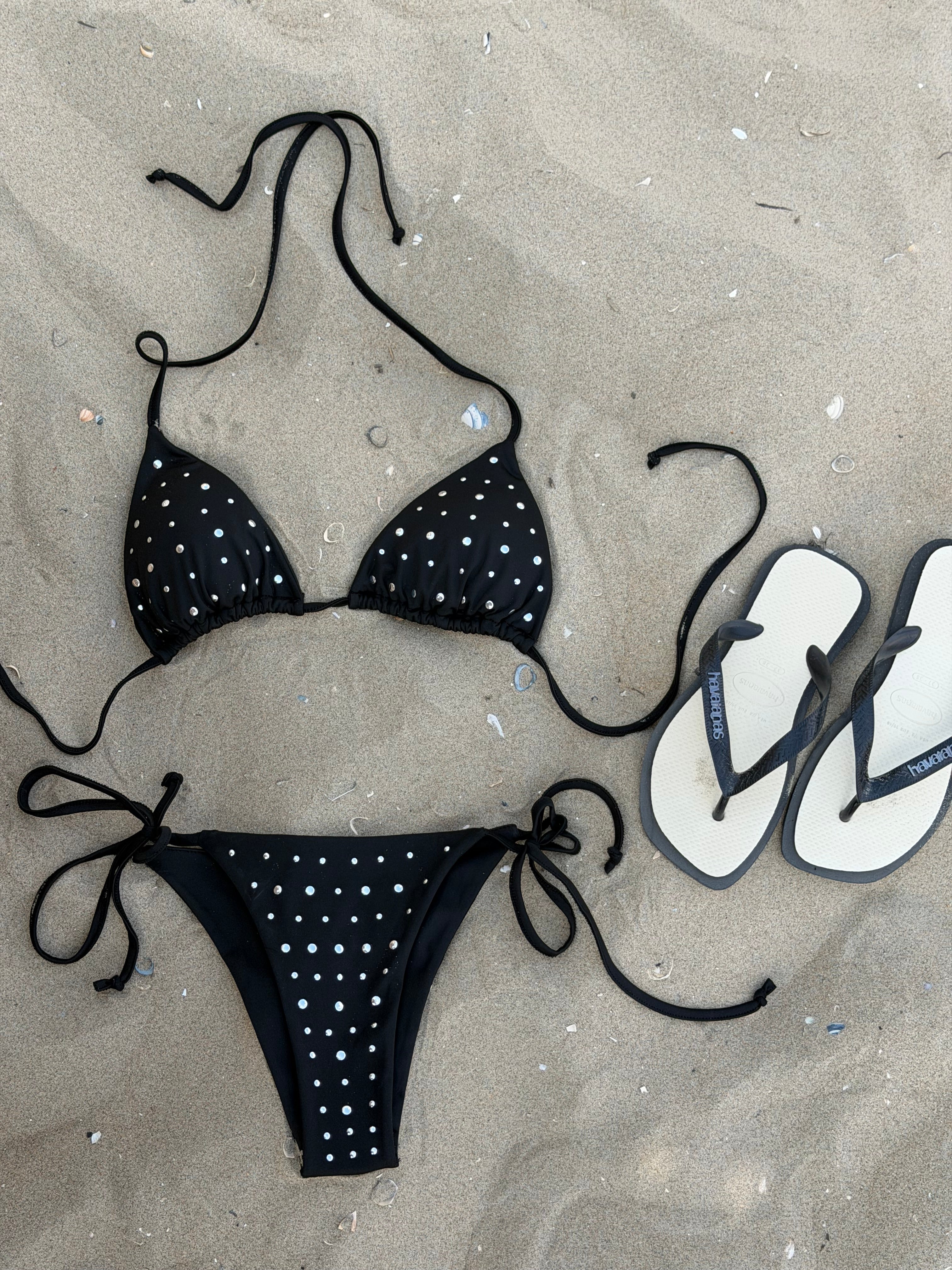 STUD BIKINI BLACK