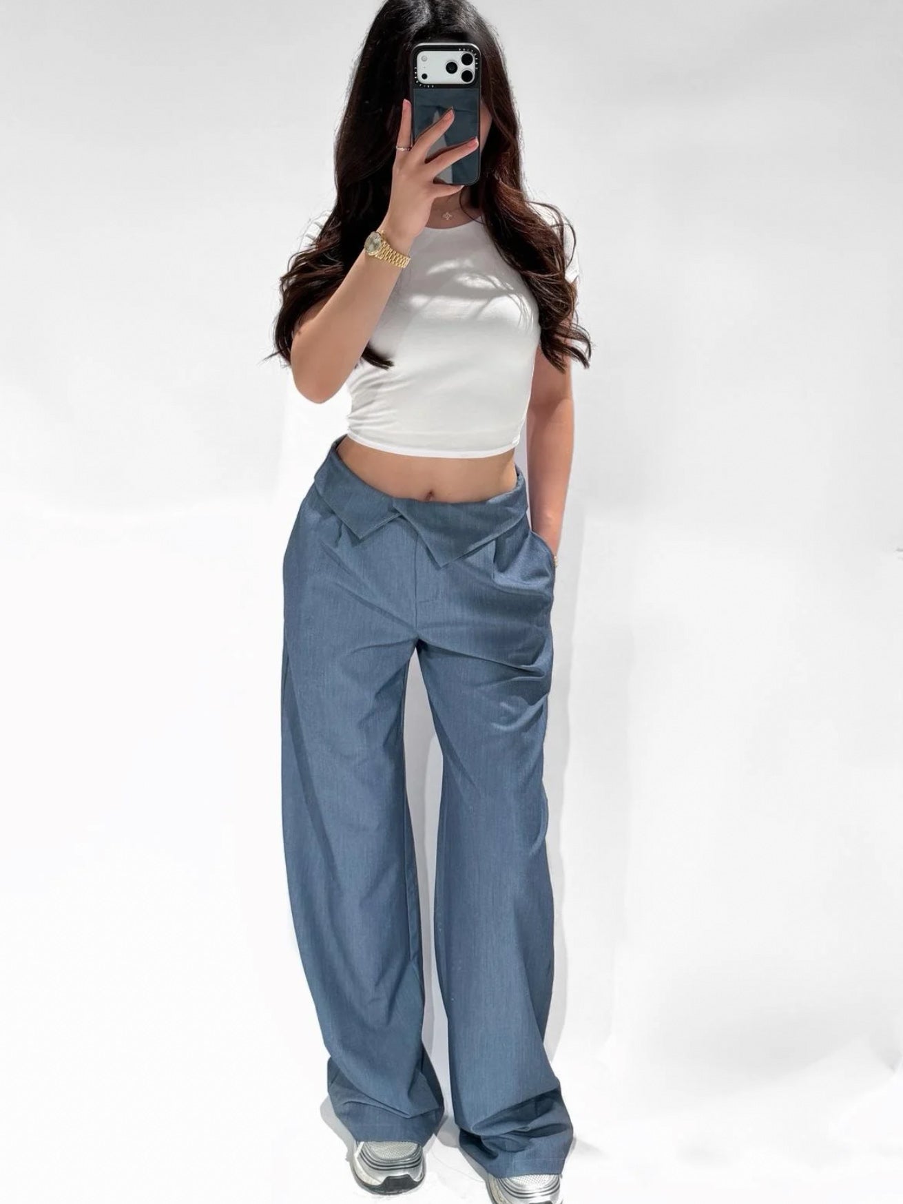 LUNA PANTALON DENIM BLUE