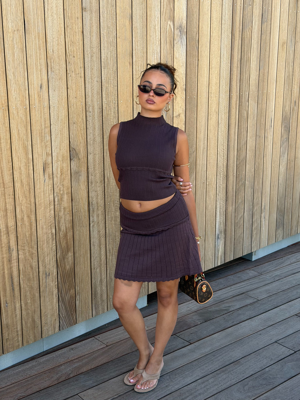 TESS TWO PIECE BROWN