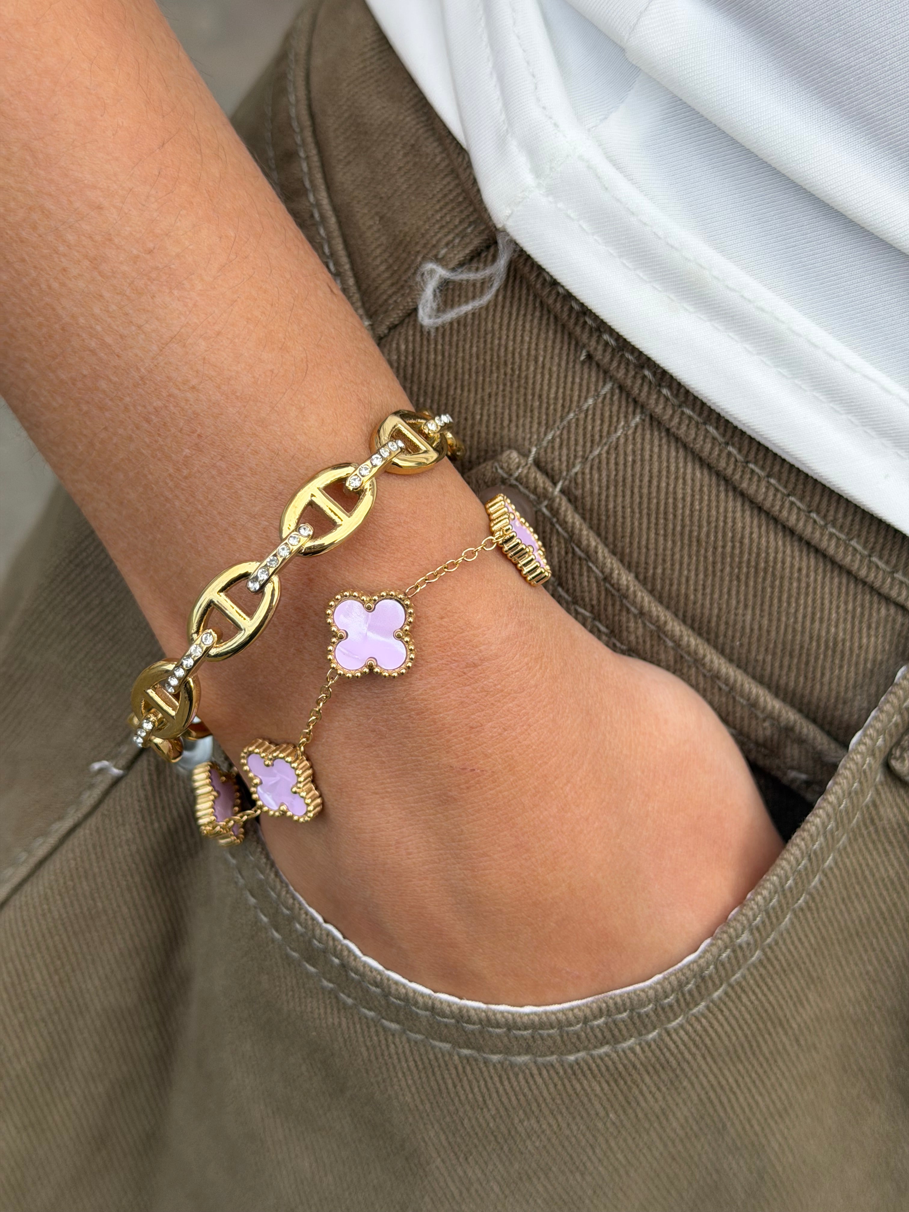 CLOVER BRACELET PINK