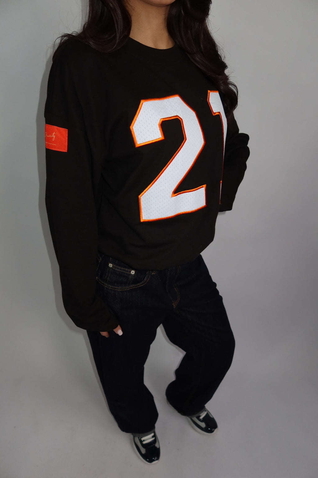 21 LONGSLEEVE BLACK ORANGE WK