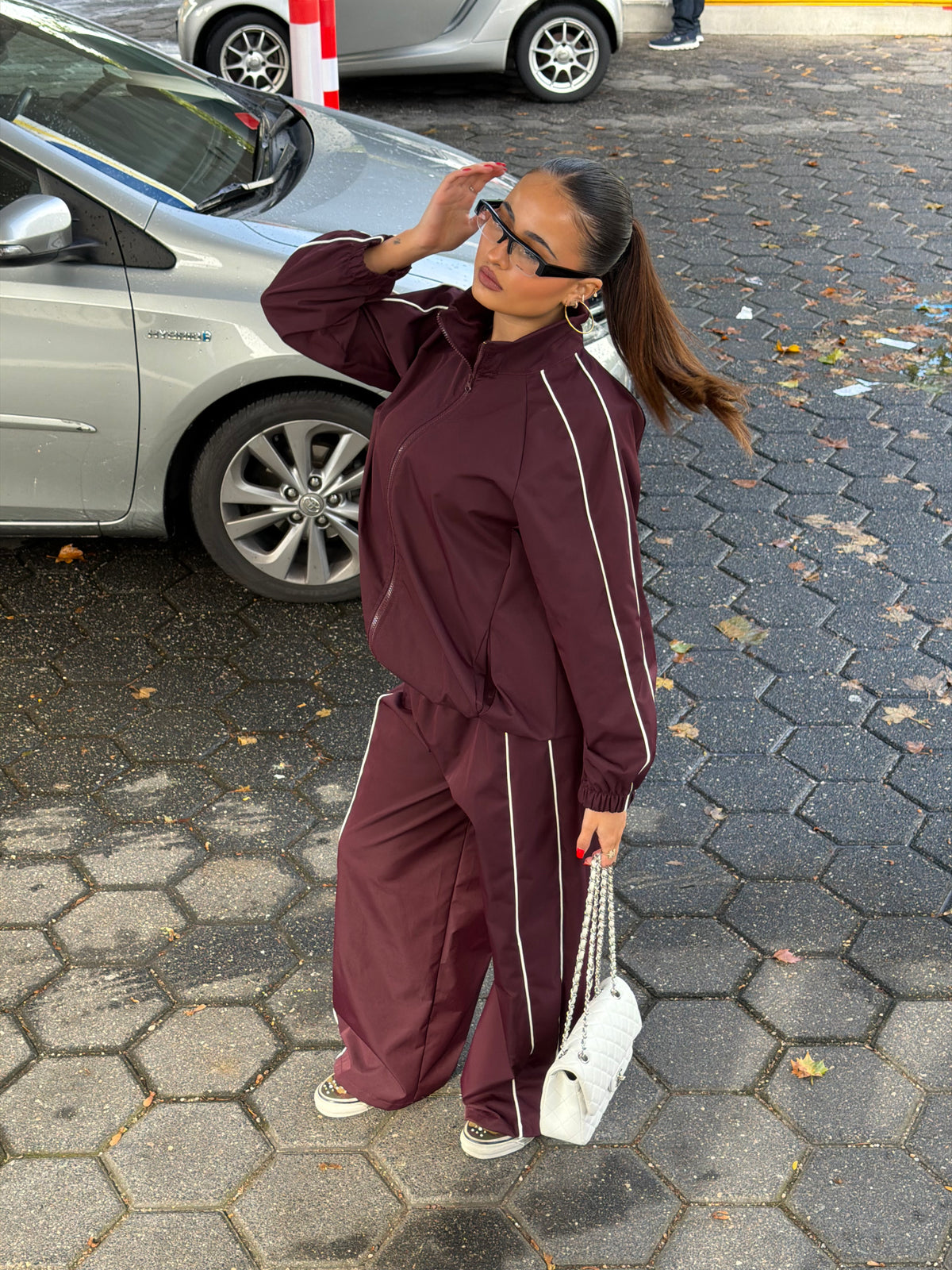 PIEN WINDBREAKER SUIT BORDEAUX