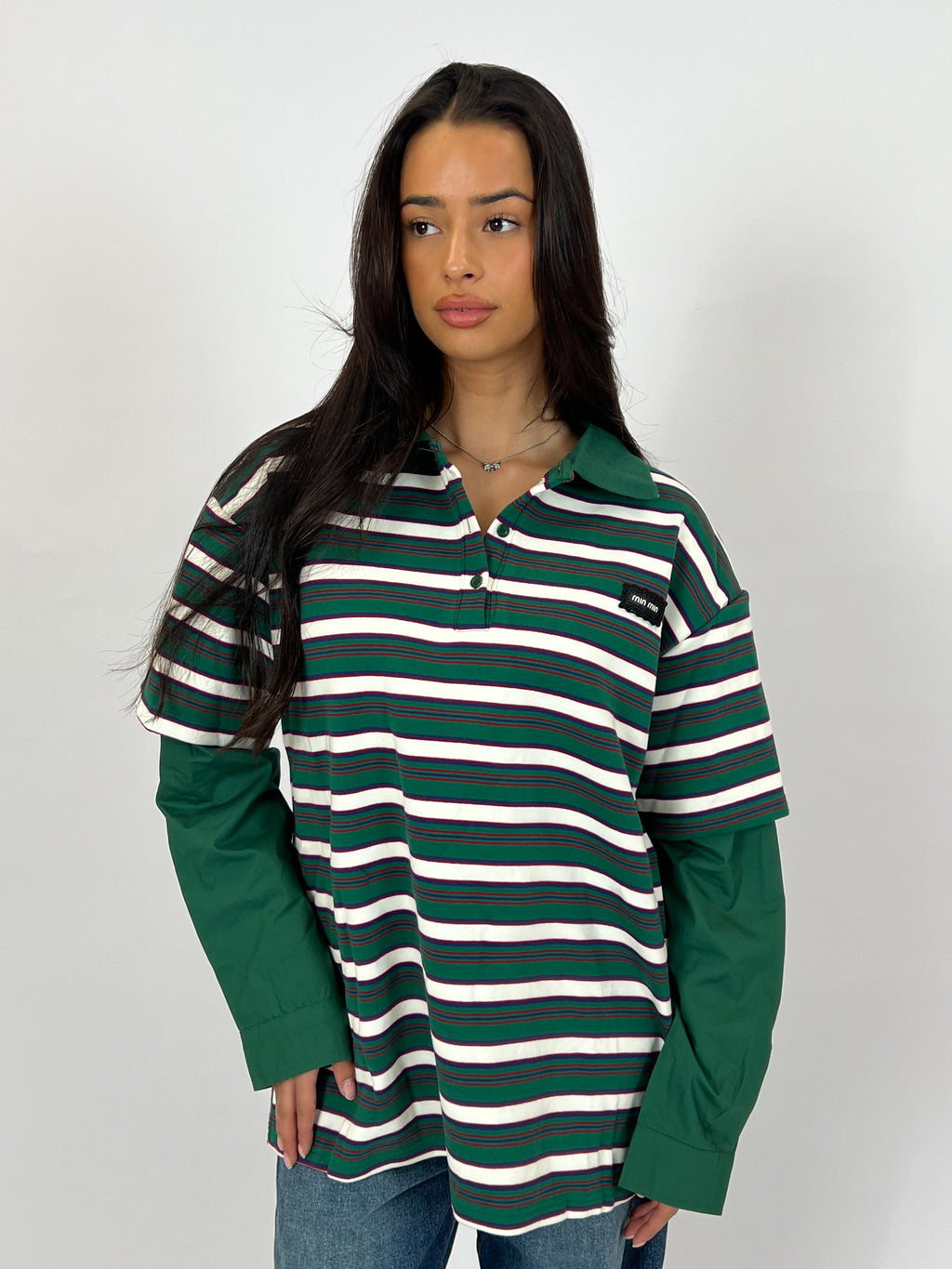 MIMI INSPIRED SHIRT LONGSLEEVE GREEN