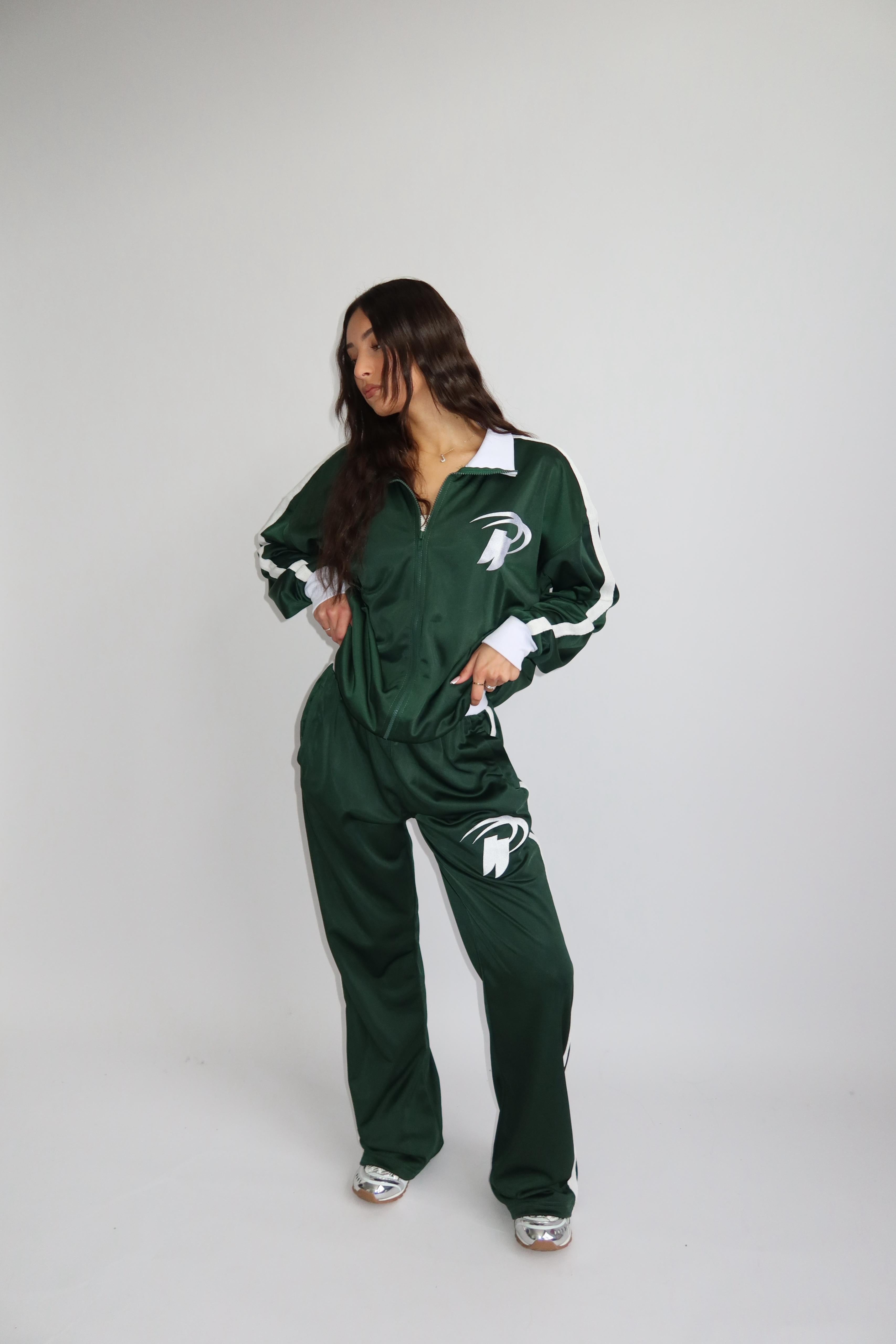PREMIUM PRIORITY STRIPED TRACKSUIT GREEN