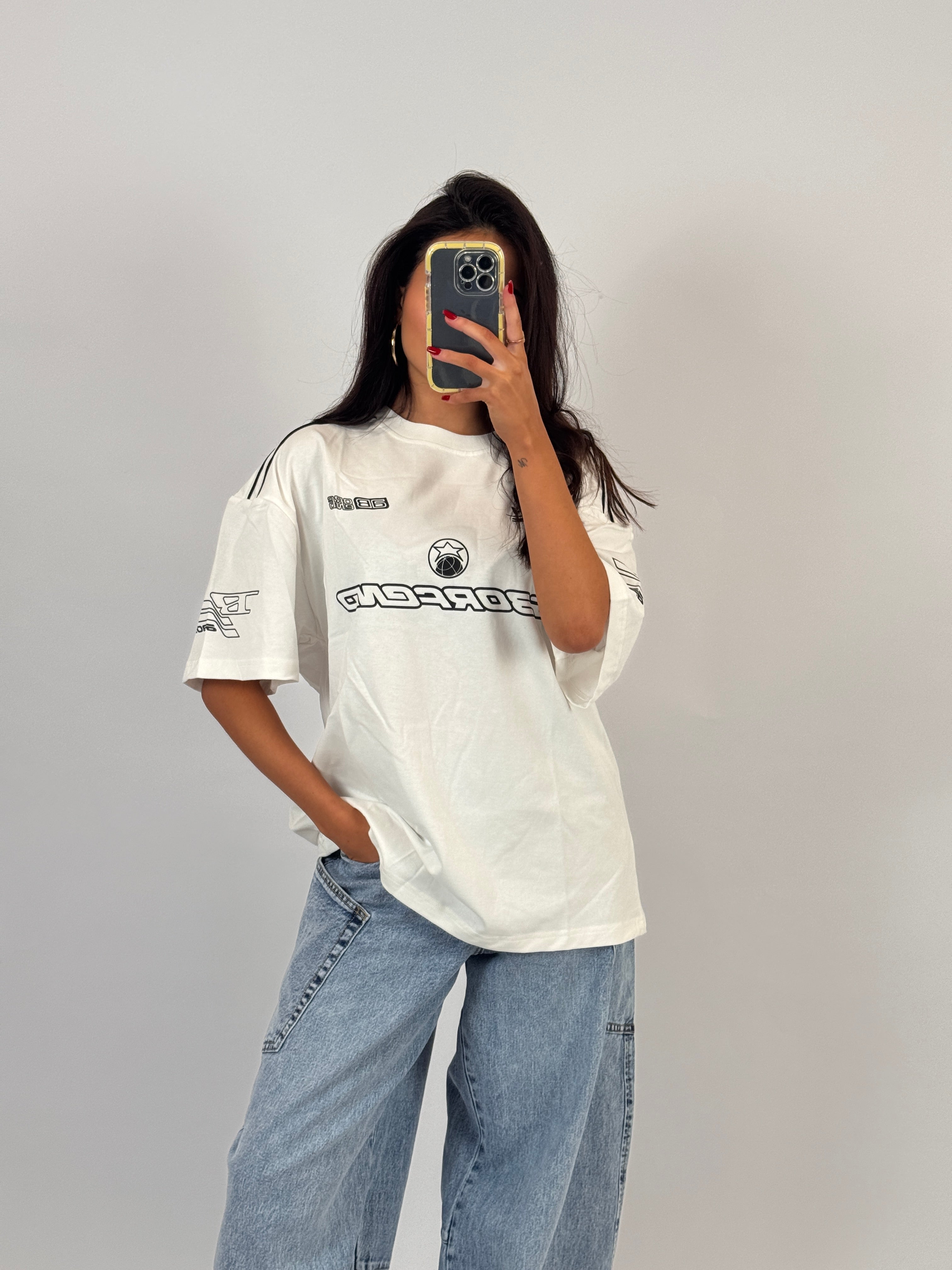 WHITE MOTORSPORT TEE SIZE M