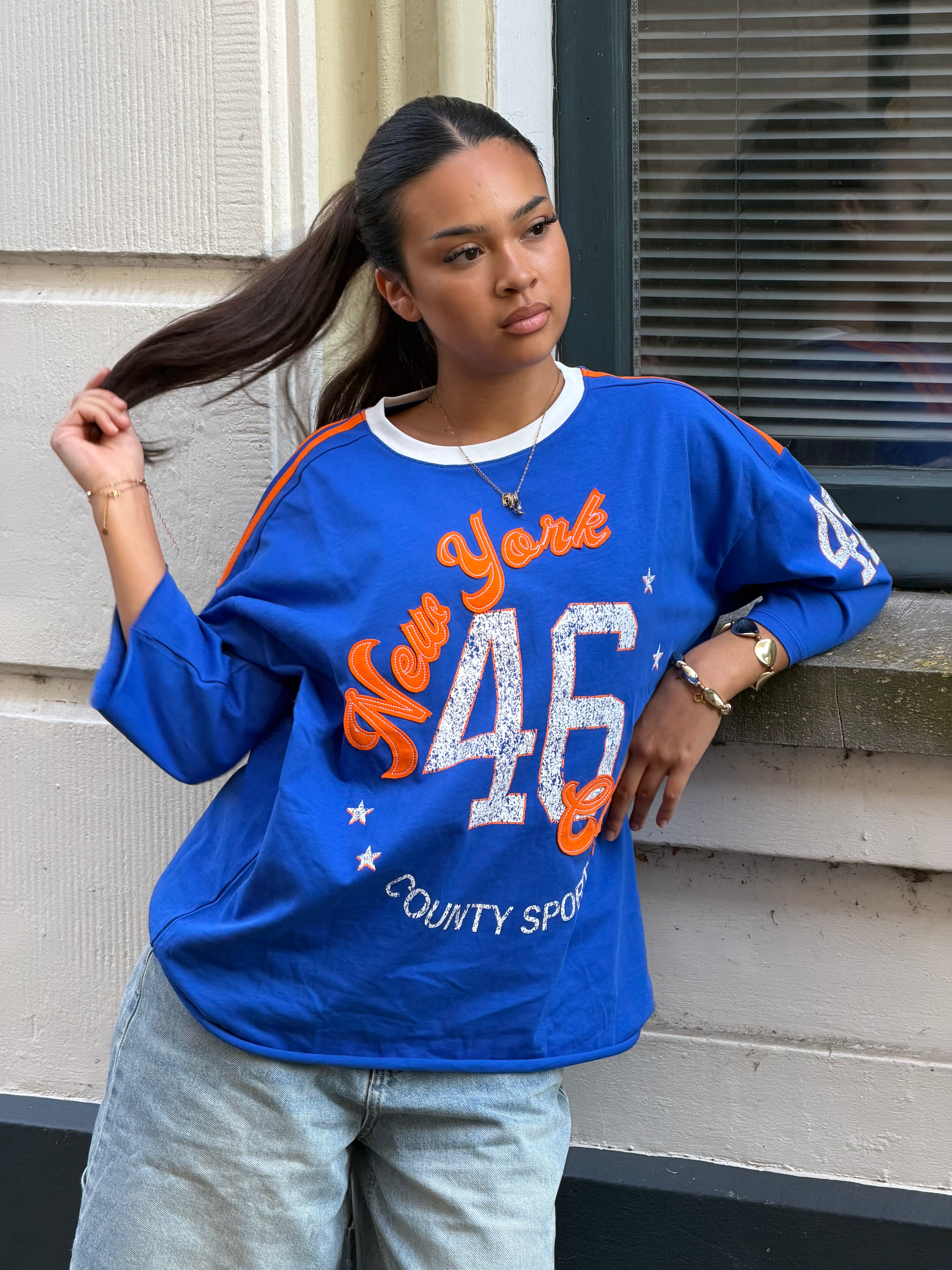 WK ORANGE TEE BLUE