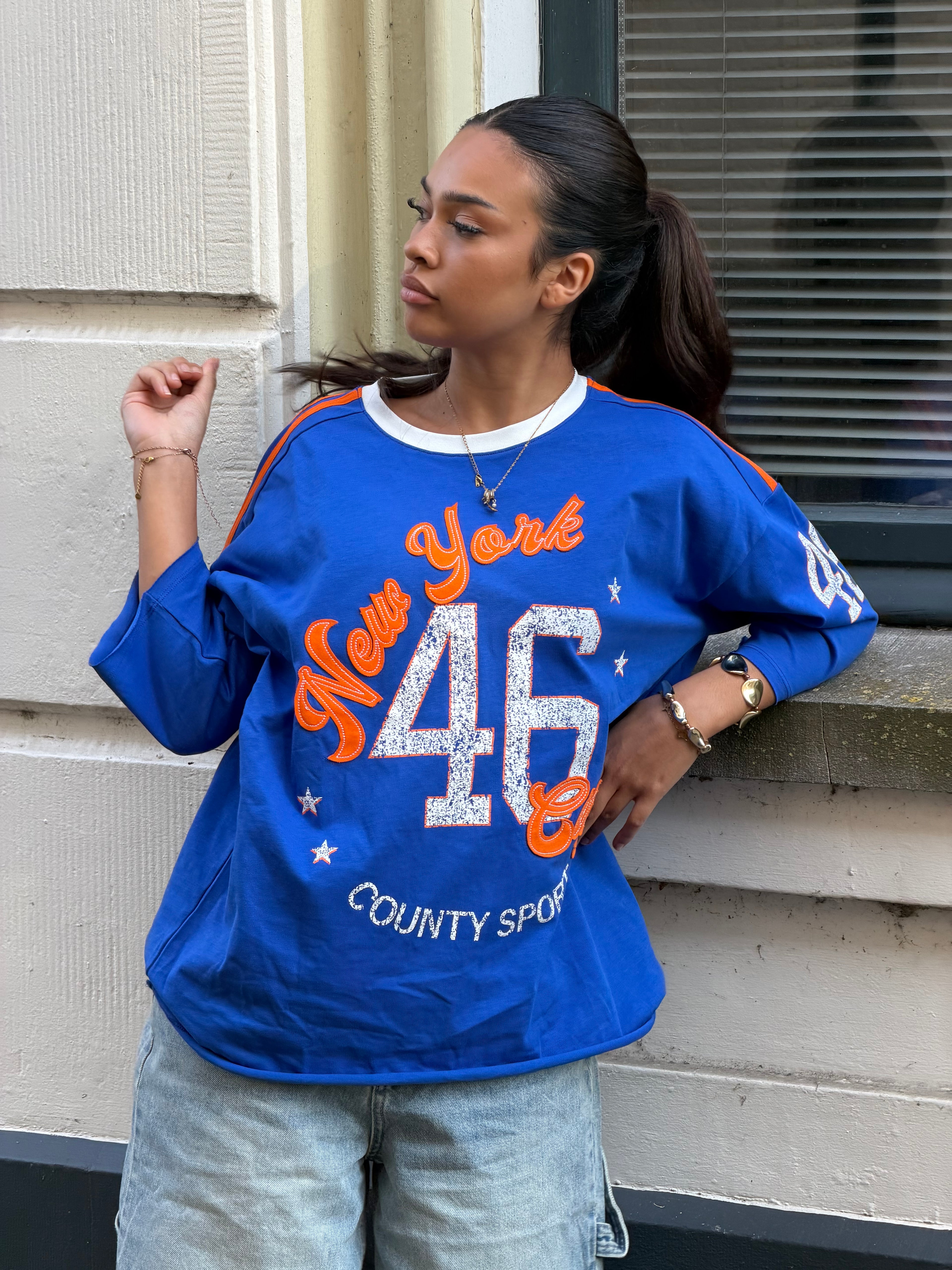 WK ORANGE TEE BLUE