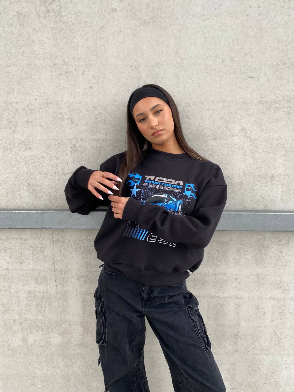 LIMITED EDITION MOTORSPORT SWEATER BLACK/BLUE