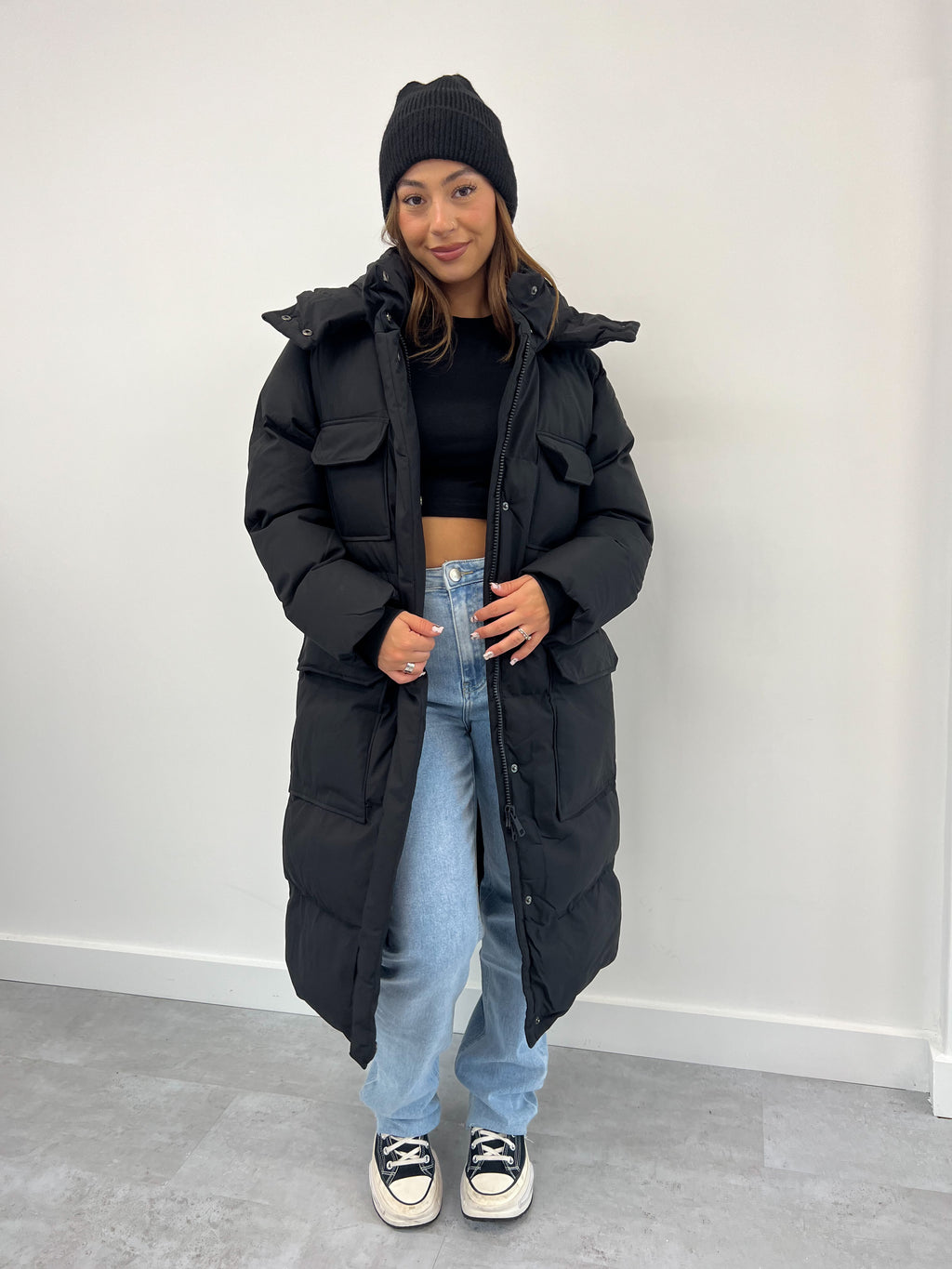 BIG FLAP PUFFER BLACK