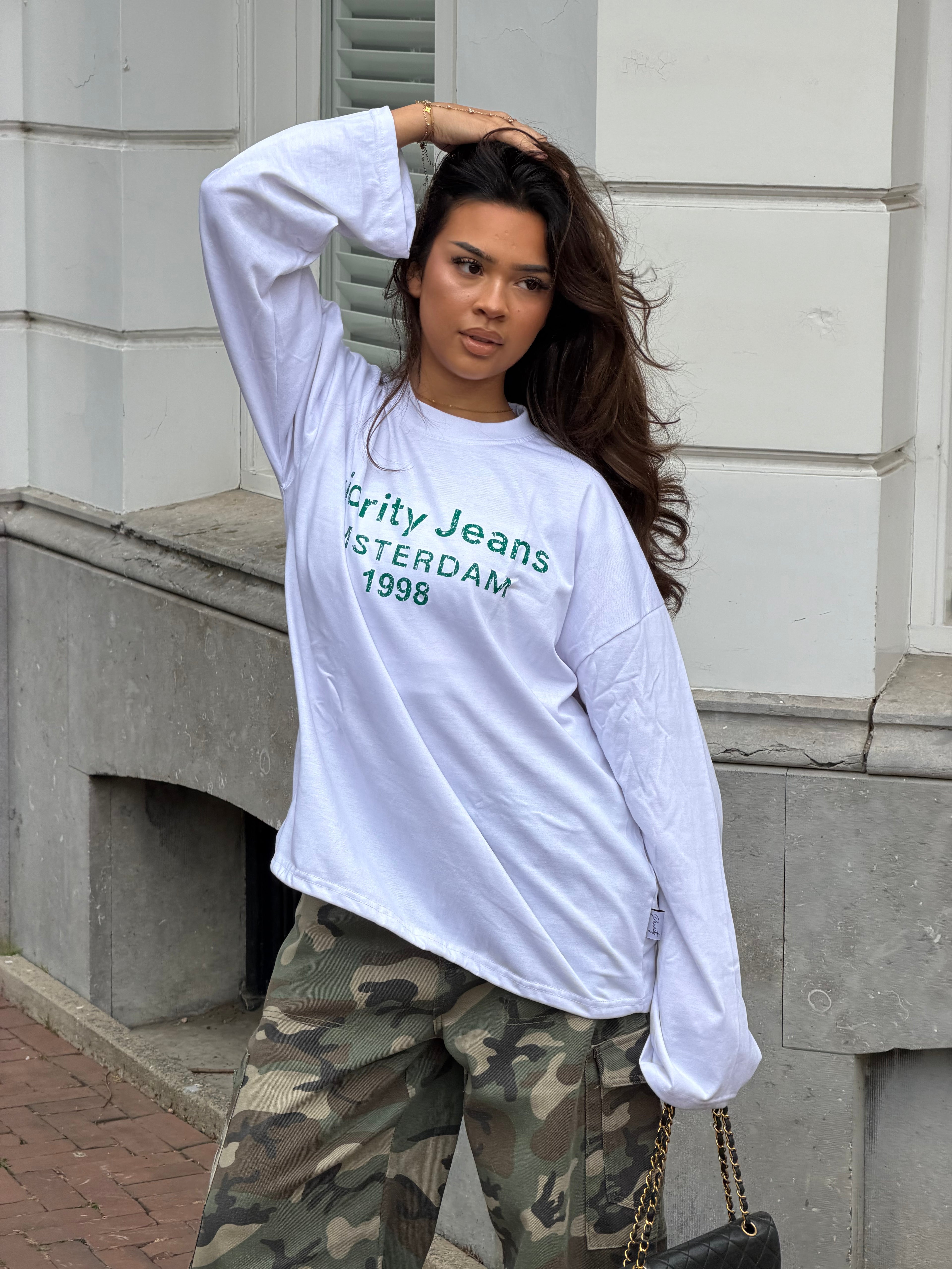 PRIORITY AMSTERDAM LONGSLEEVE WHITE/GREEN