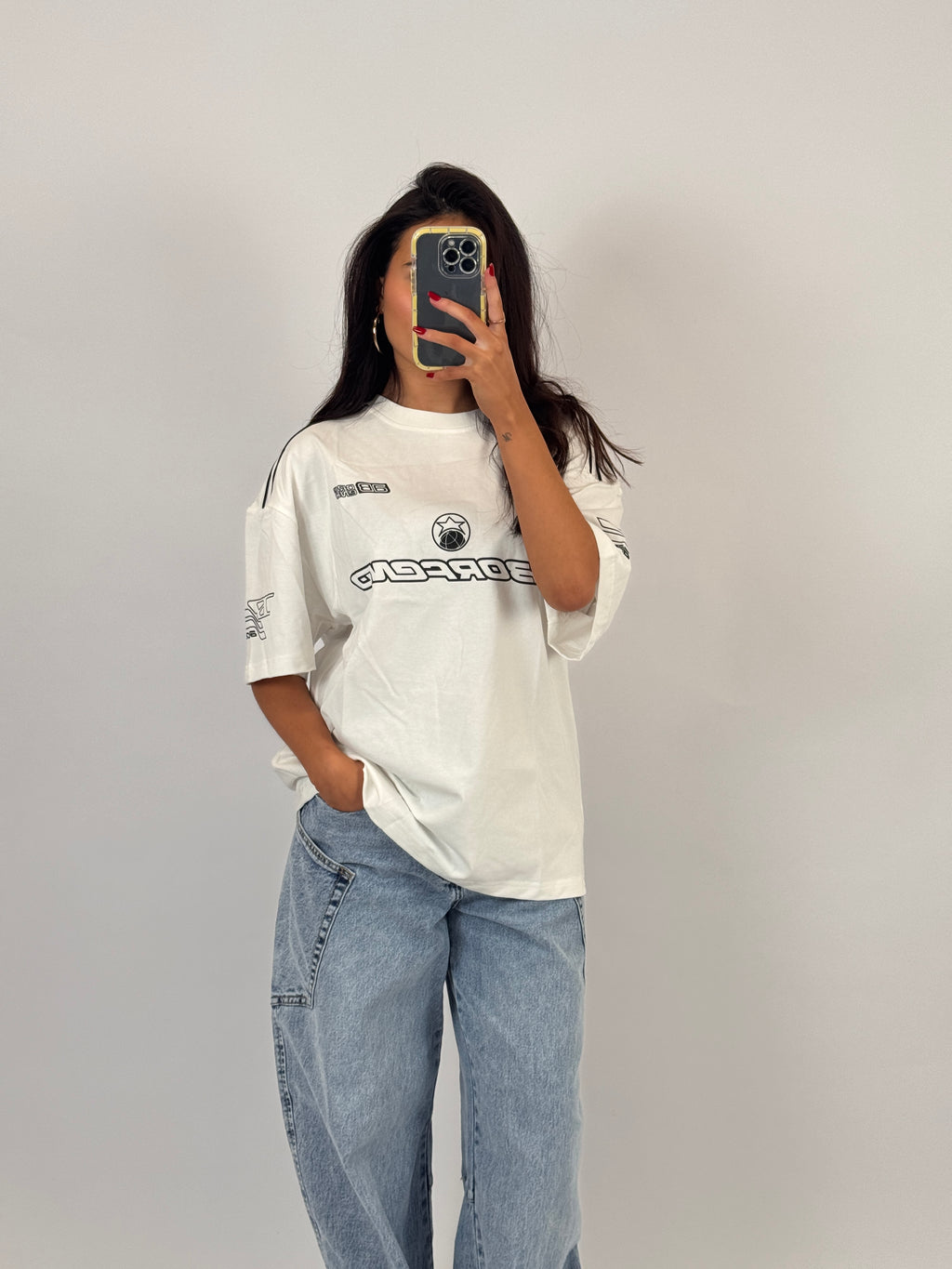 WHITE MOTORSPORT TEE SIZE M
