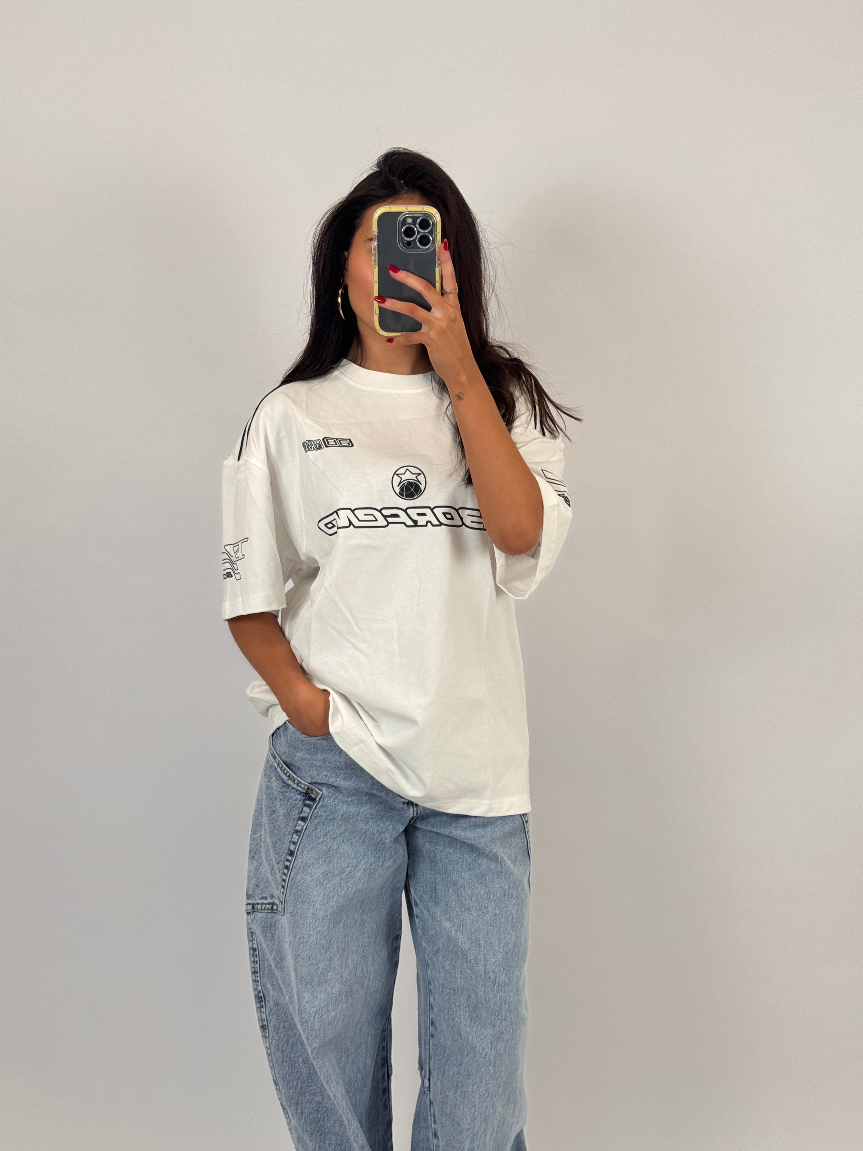 WHITE MOTORSPORT TEE SIZE M