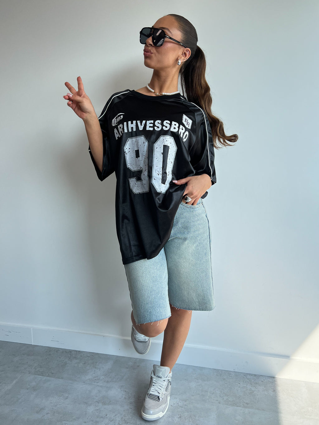 PREMIUM JERSEY BLACK/WHITE