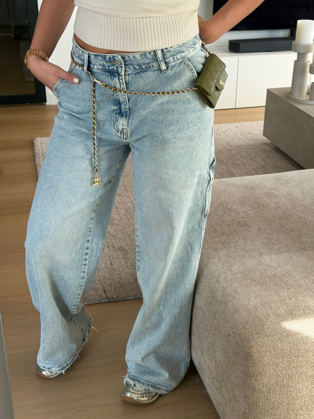 CARPENTER STRETCH JEANS BLUE