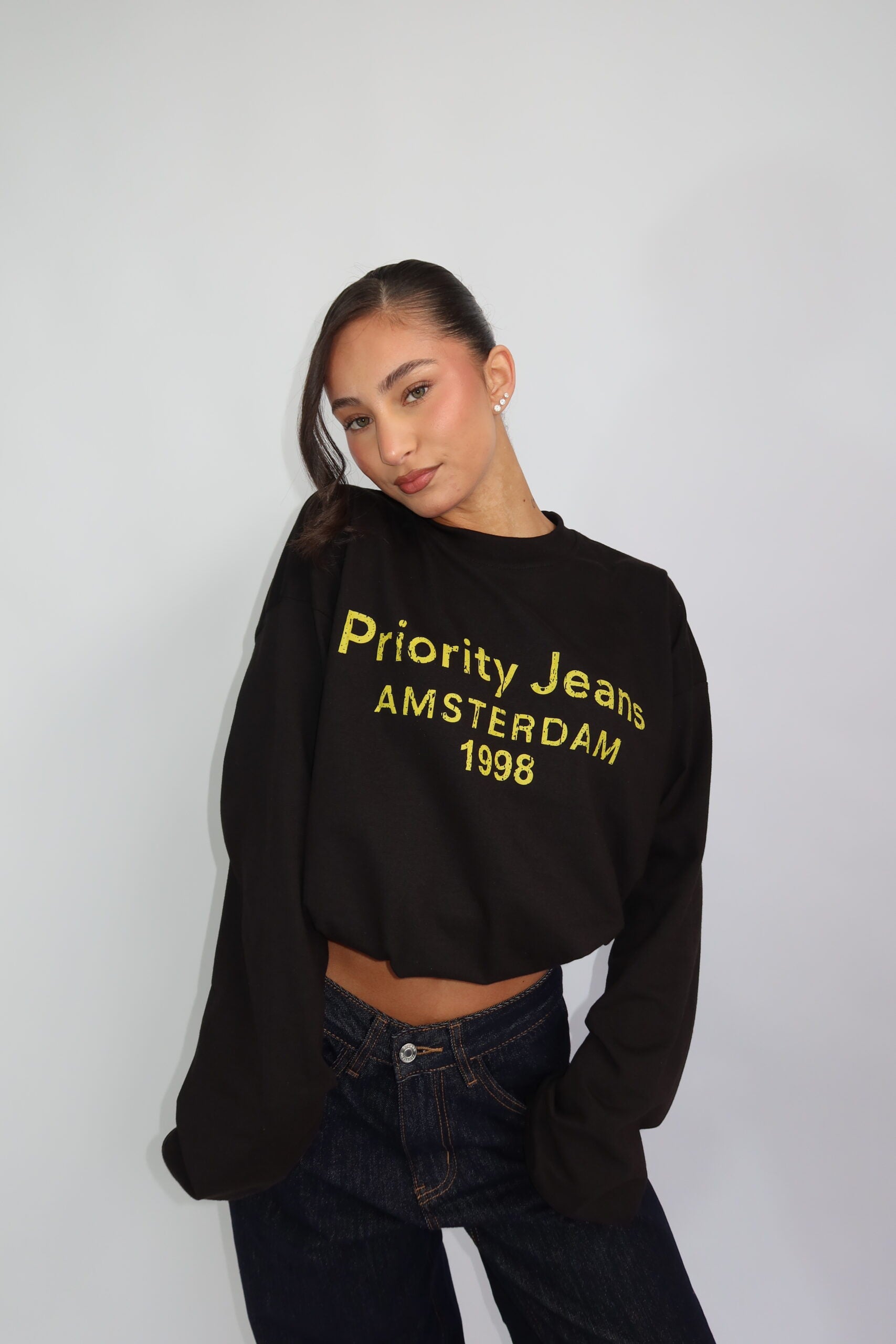PRIORITY AMSTERDAM LONGSLEEVE BLACK/YELLOW