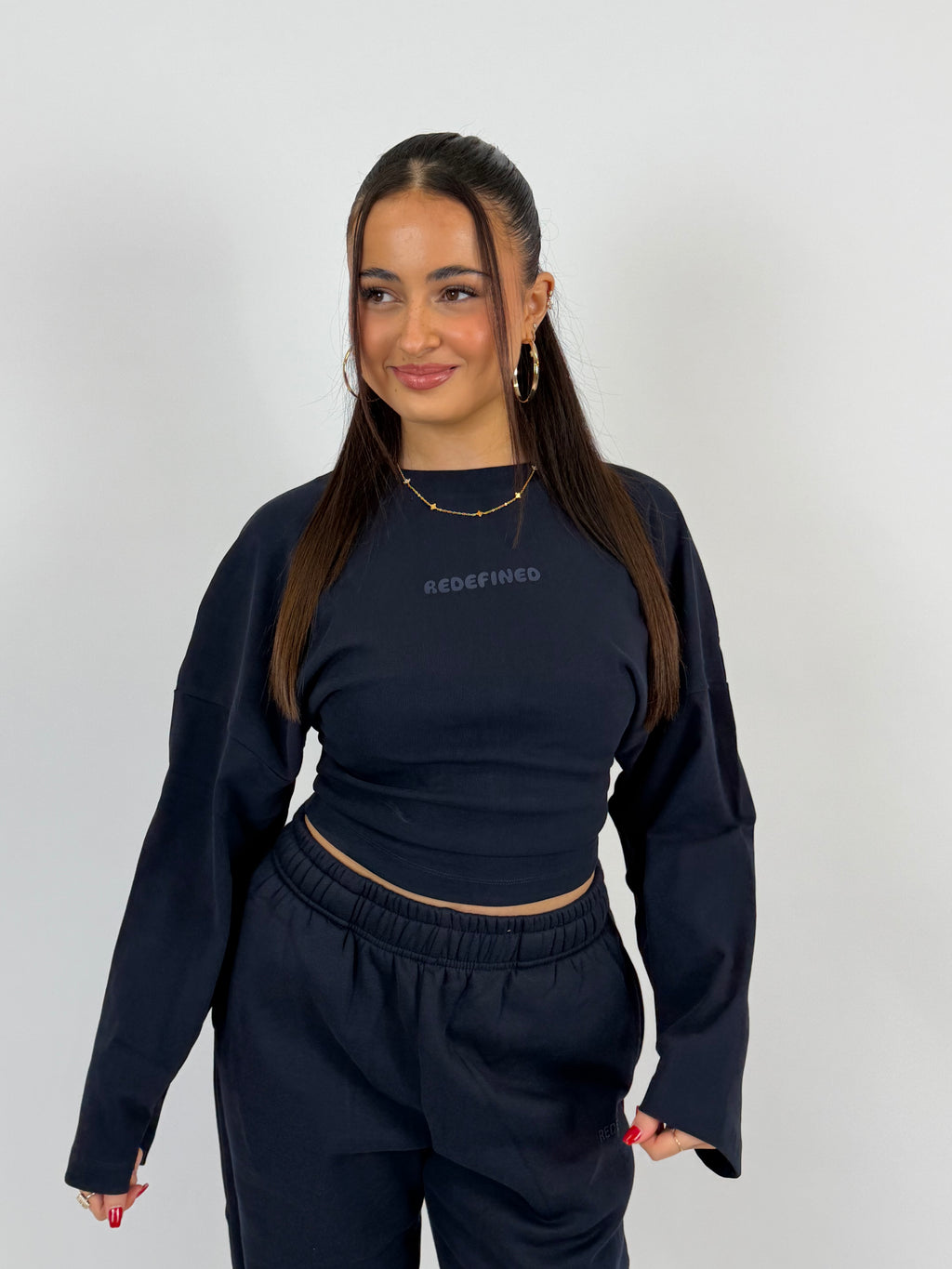 SNATCH SWEAT LONGSLEEVE NAVY