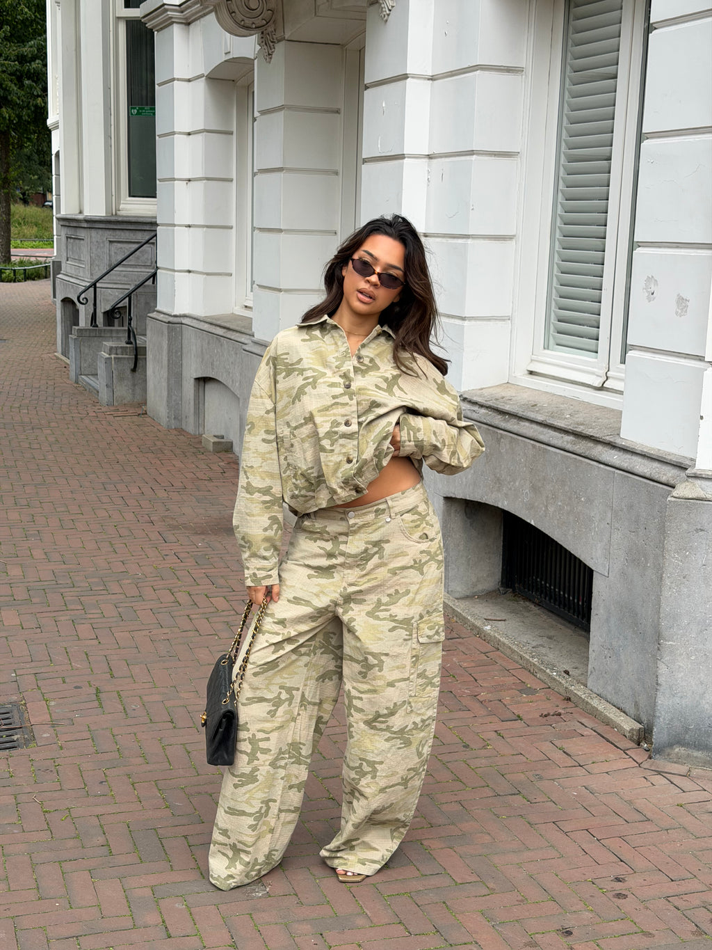 CAMO WASHED JACKET BEIGE