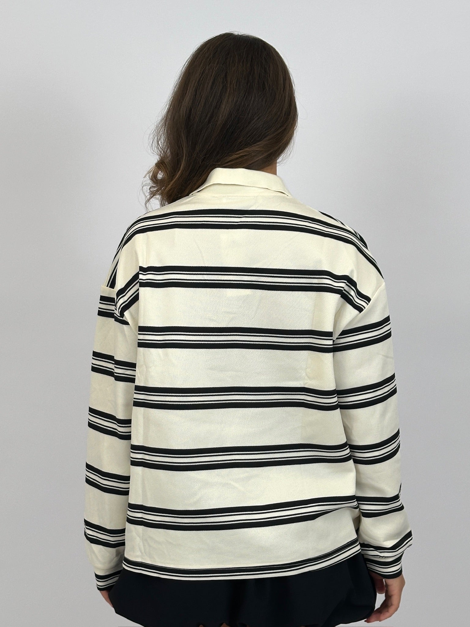 POLO WAFFLE LONGSLEEVE CREAM