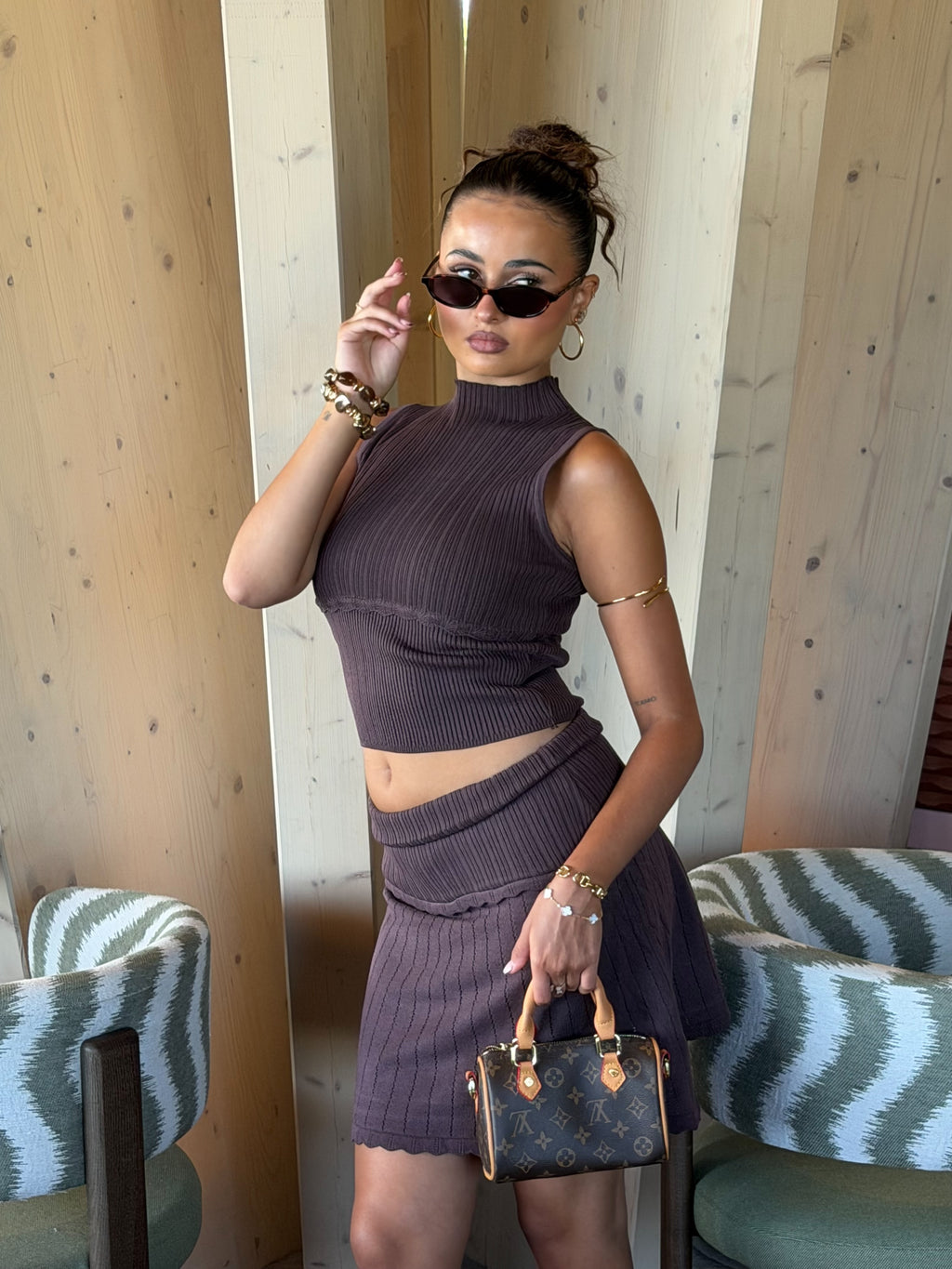 TESS TWO PIECE BROWN