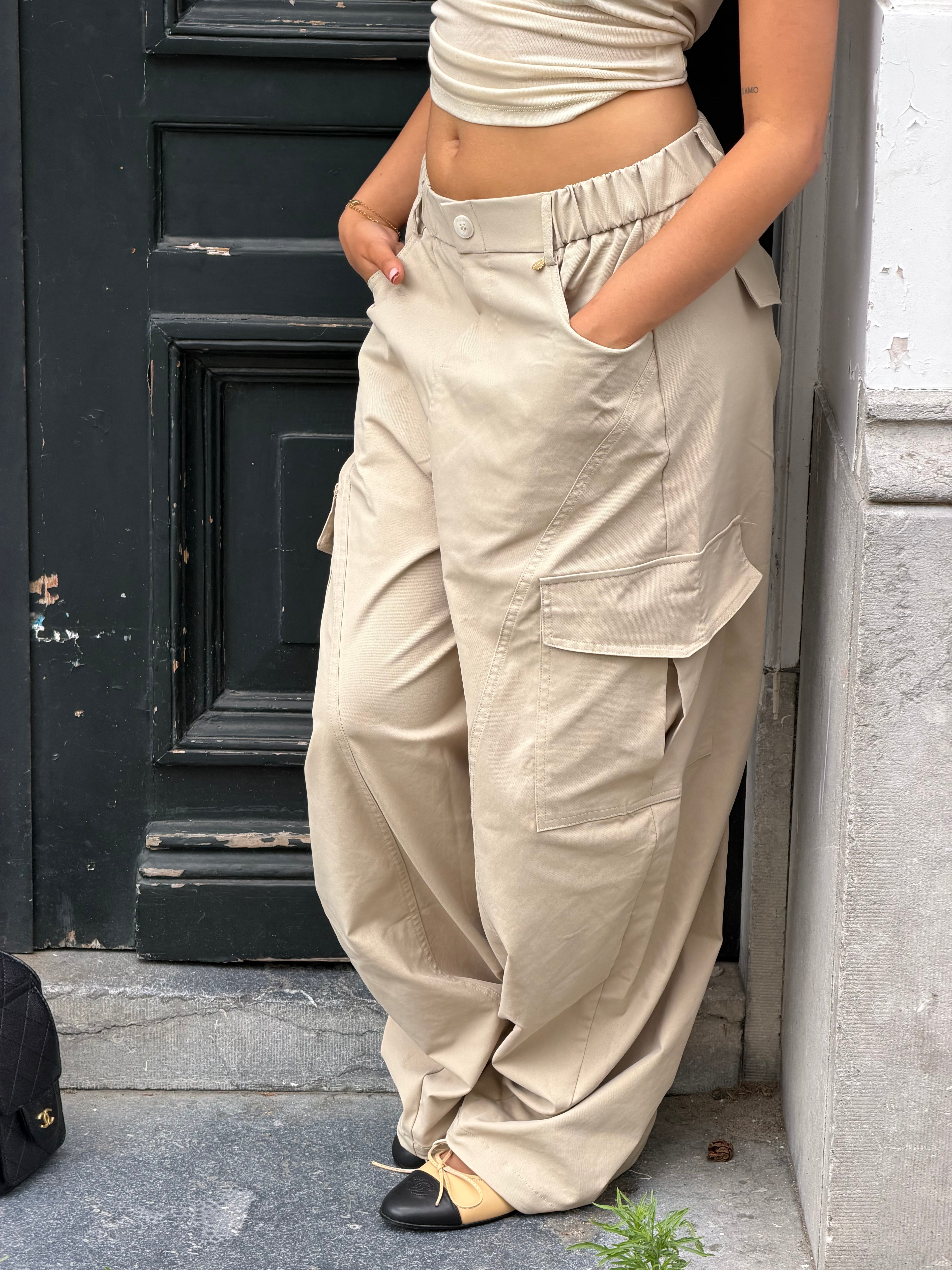 PREMIUM CARGO PANTALON BEIGE