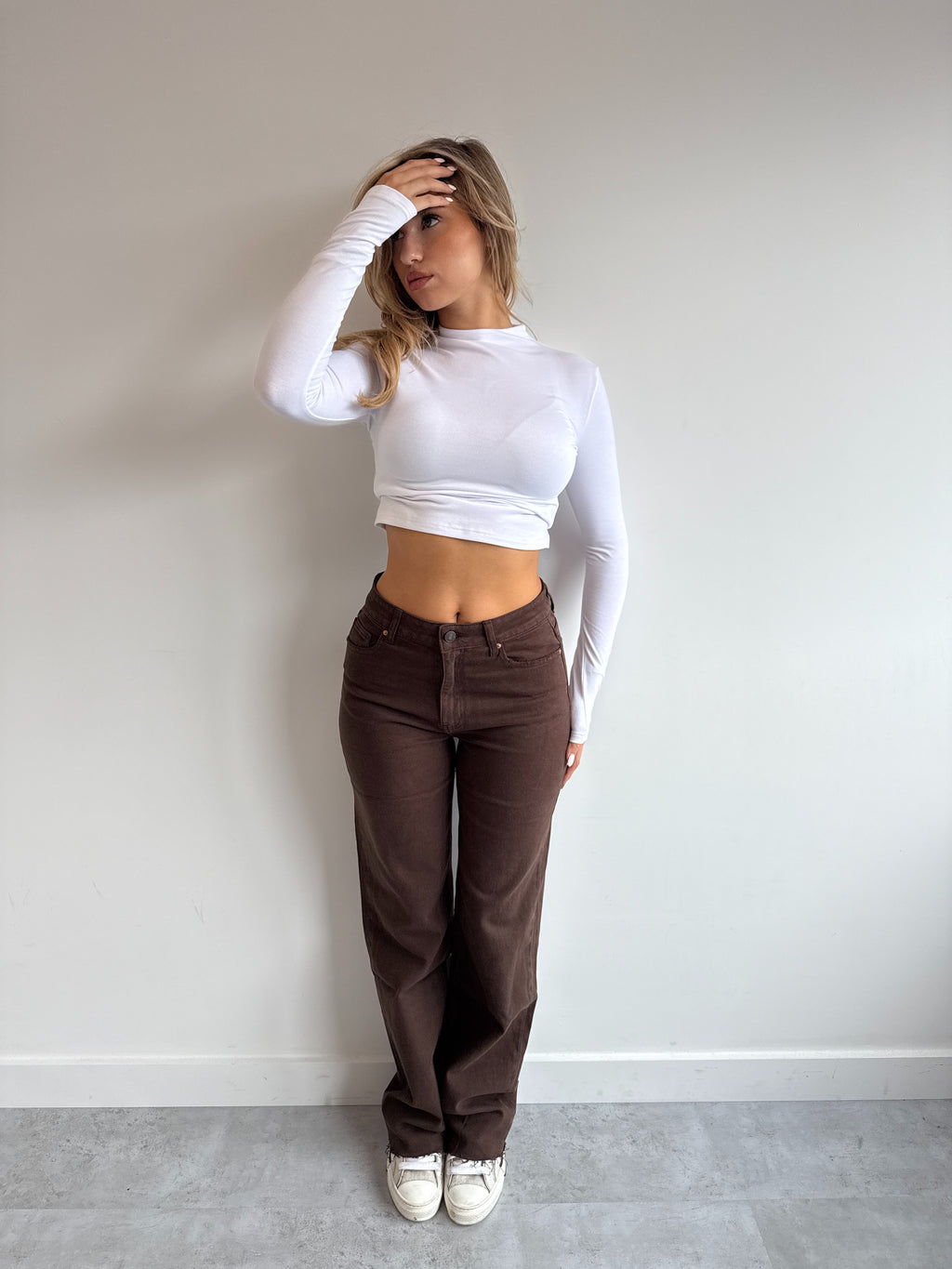 3636 BROWN TALL STRETCH JEANS