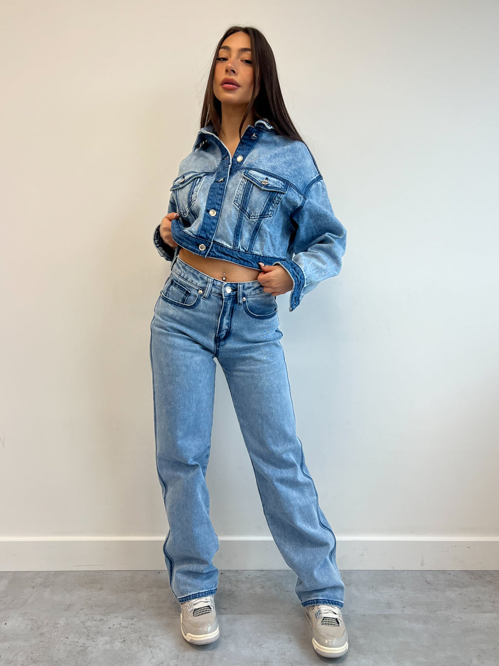 LINA LINED JEANS BLUE