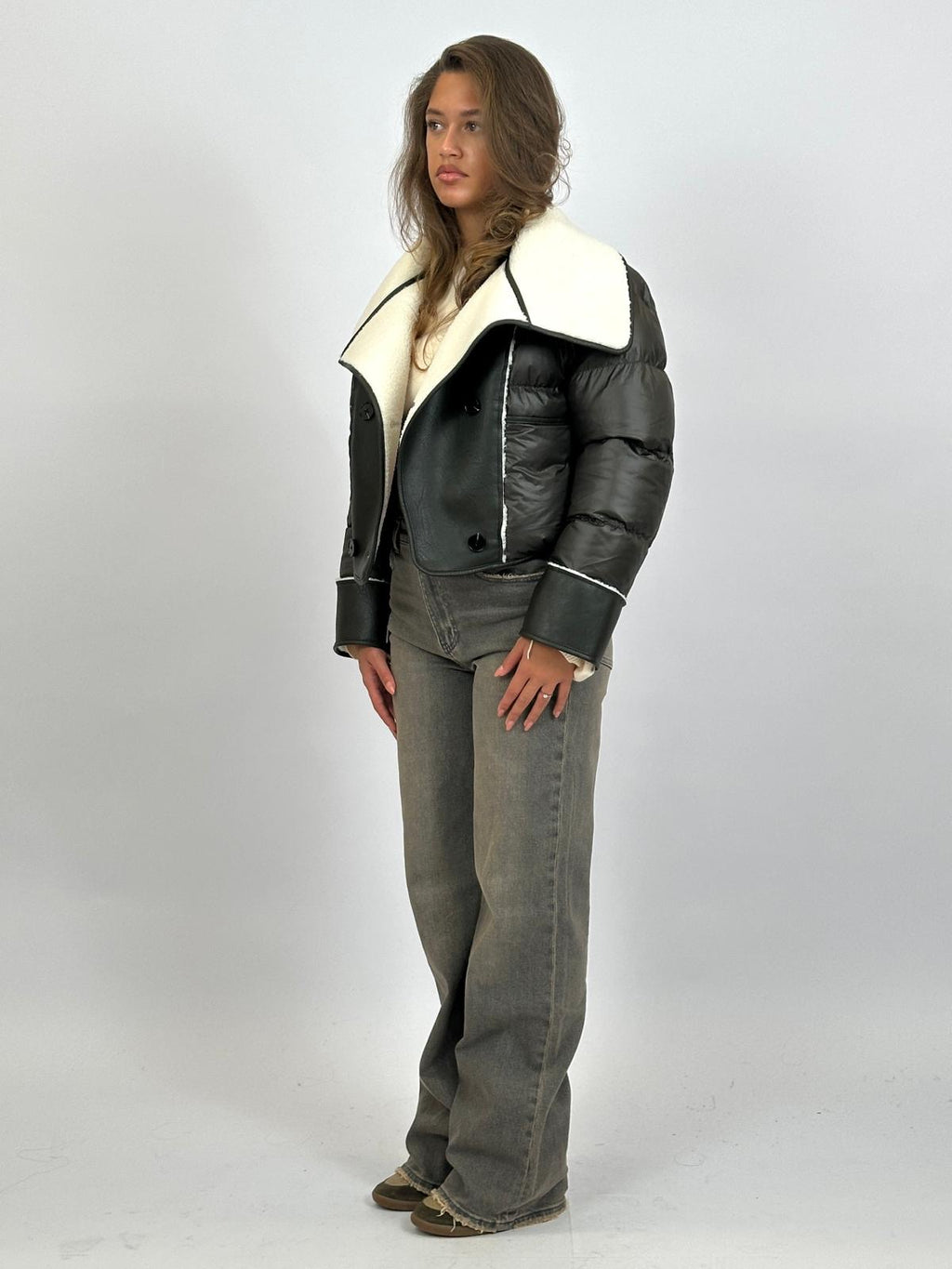 TEDDY LINED PUFFER ARMY