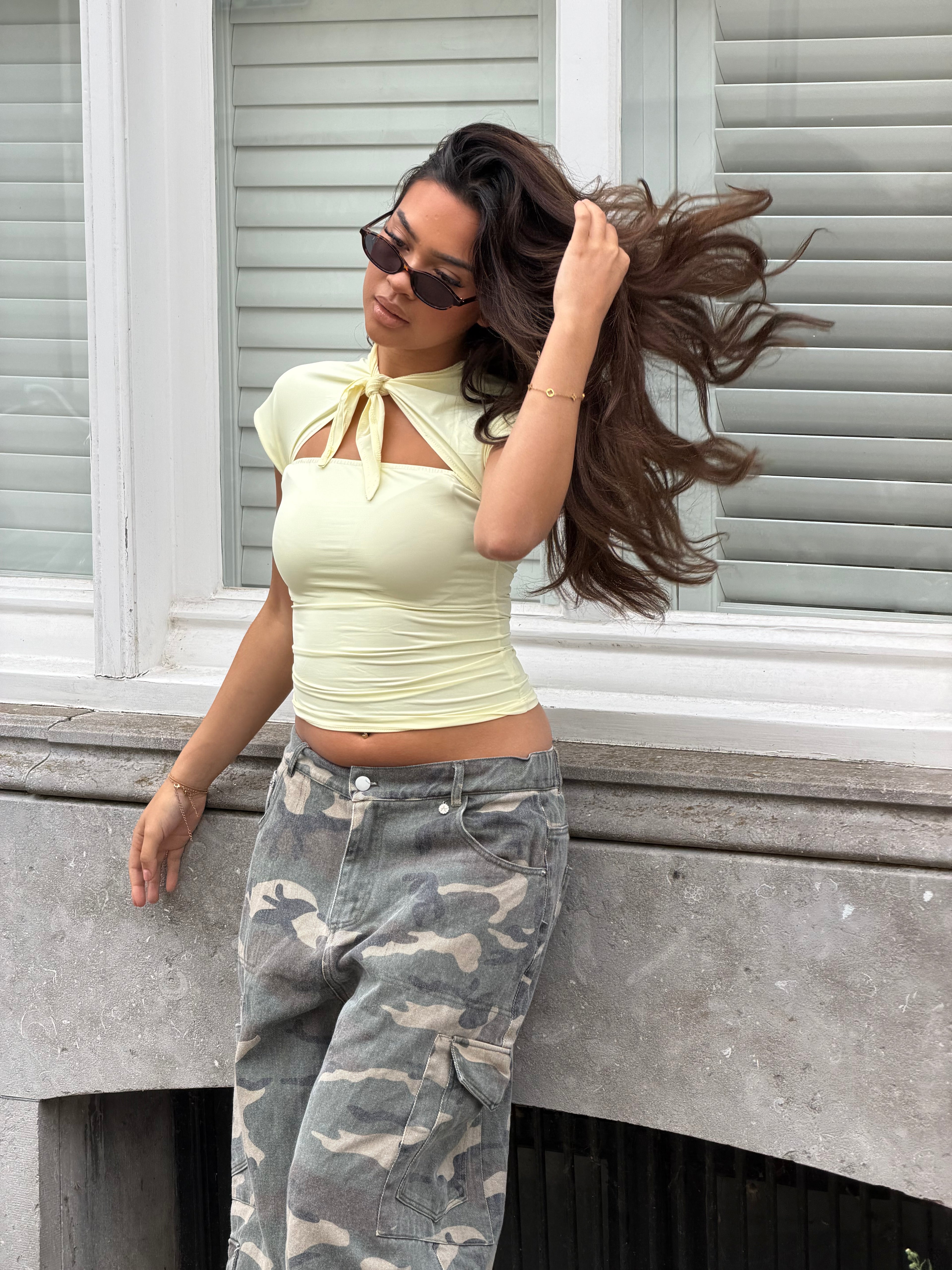 BROOKE TOP YELLOW