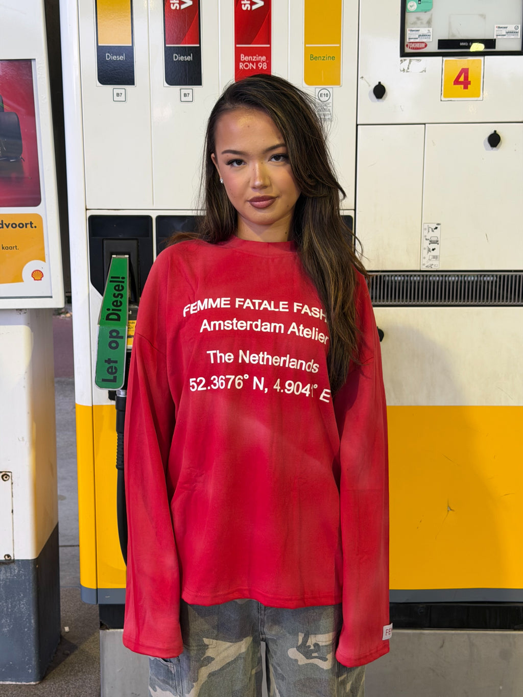 FEMME ATELIER LONGSLEEVE RED/WHITE