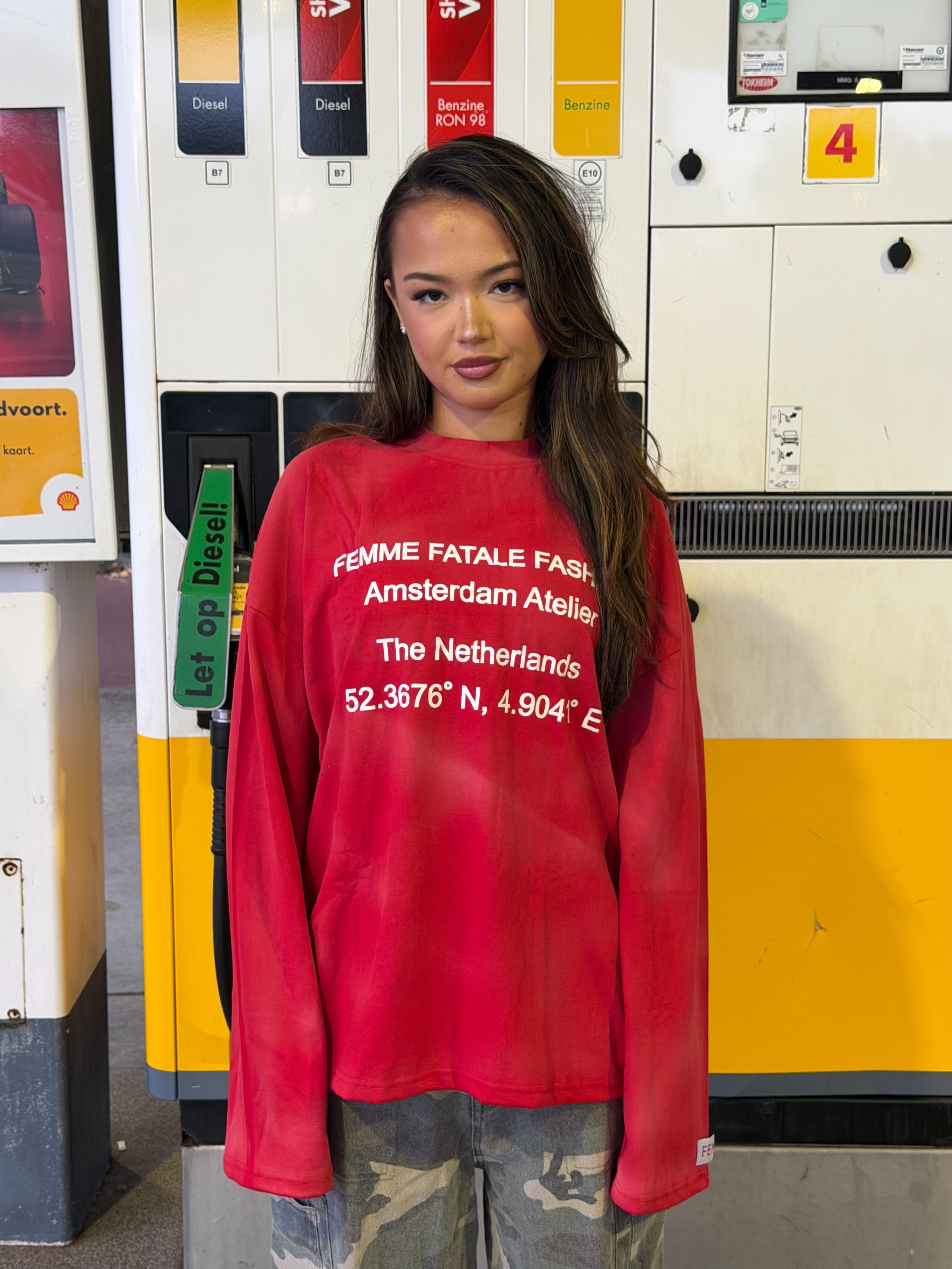 FEMME ATELIER LONGSLEEVE RED/WHITE