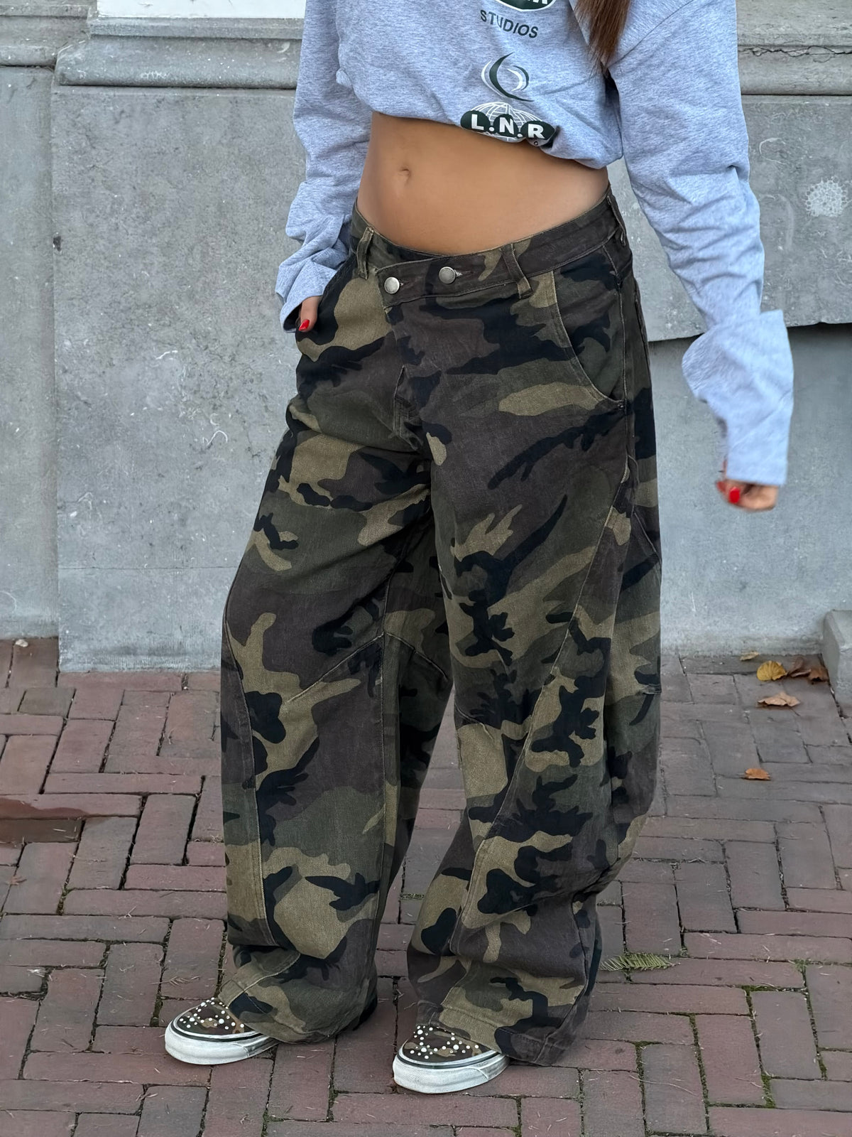 OVERLAP CAMO JEANS