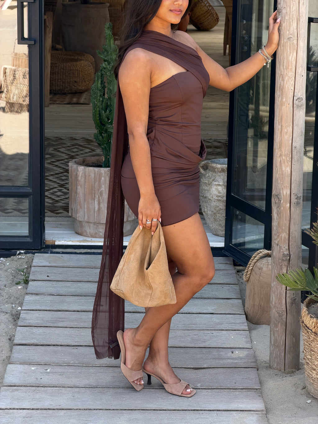 SIENNA DRESS BROWN
