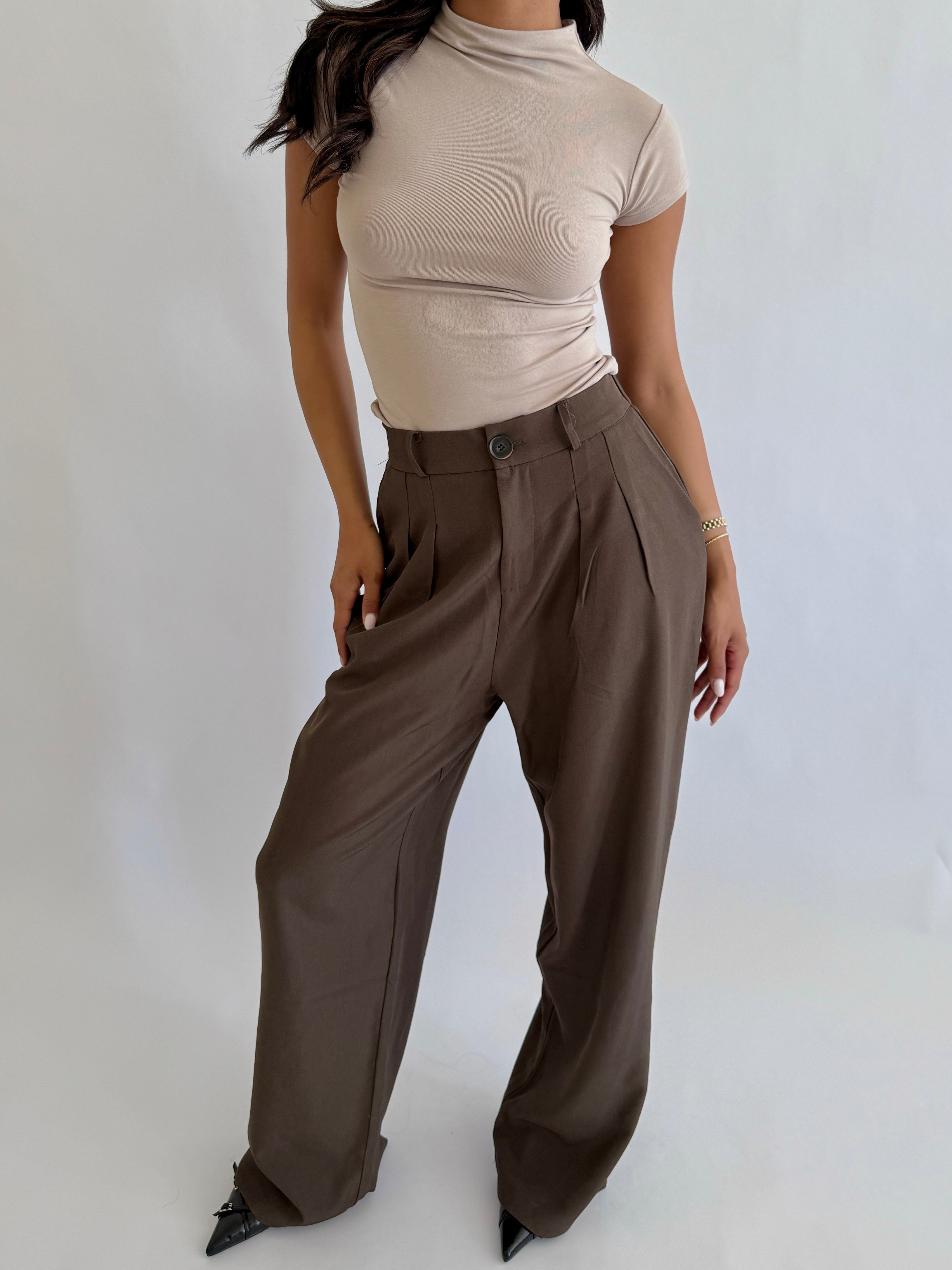 PREMIUM TALL PANTALON BROWN