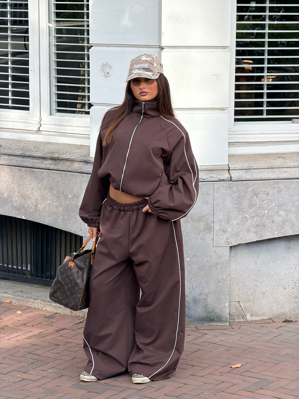 PIEN WINDBREAKER SUIT CHOCO