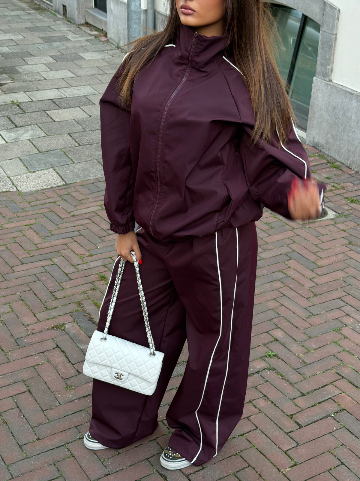 PIEN WINDBREAKER SUIT BORDEAUX