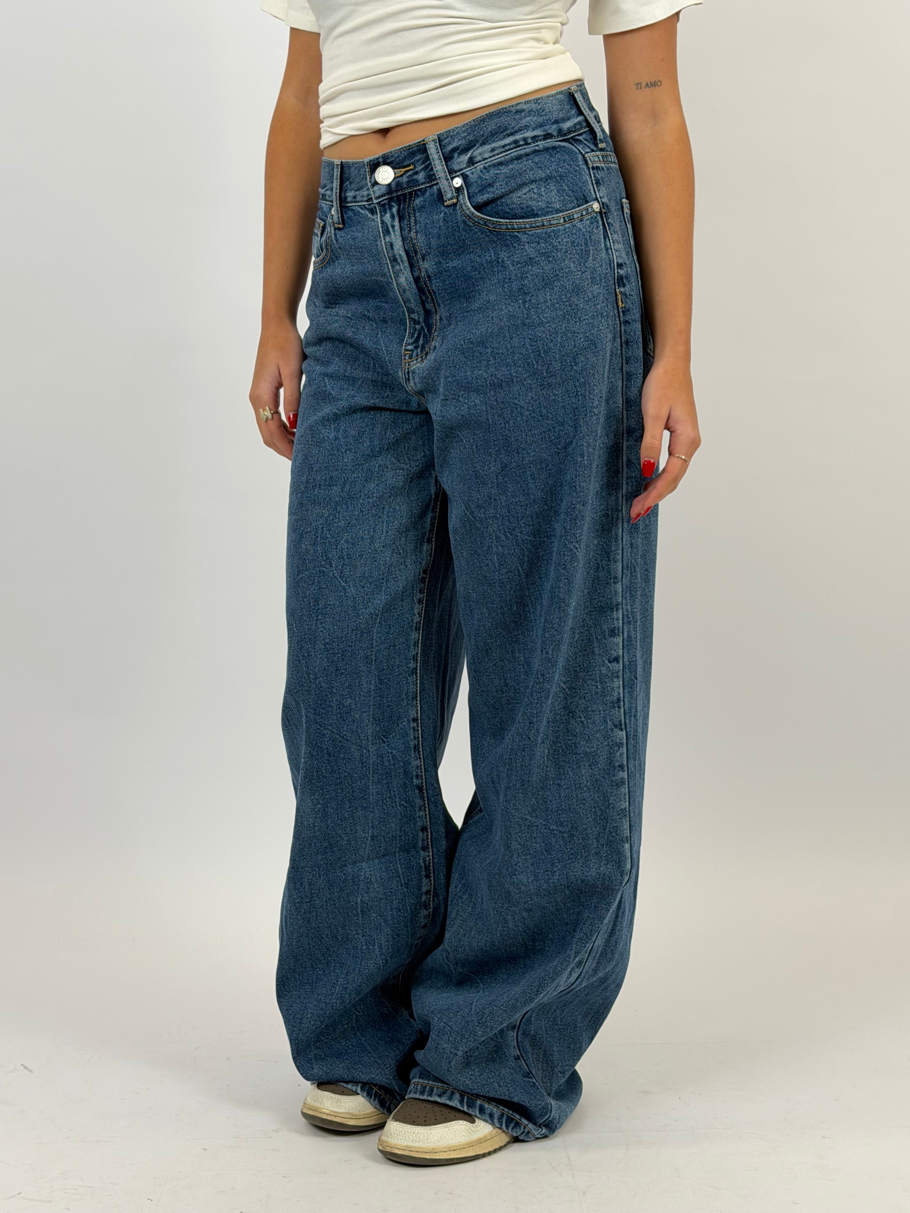 PERFECT WIDE LEG BLUE