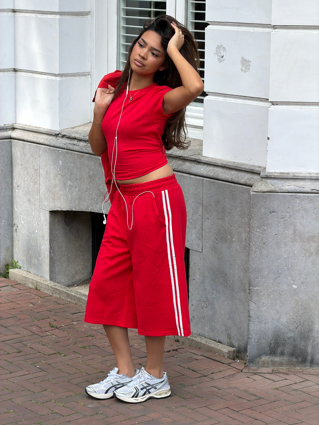 THE COMFY JORT SET RED
