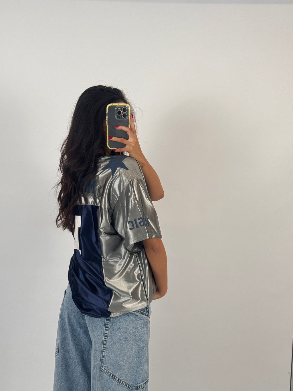 NAVY/SILVER JERSEY SIZE S&L