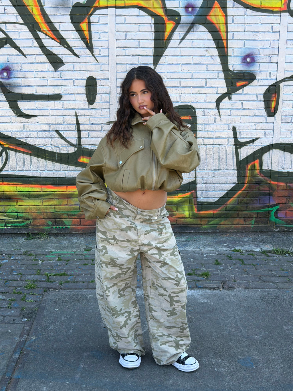CAMO WASHED CARGO BEIGE