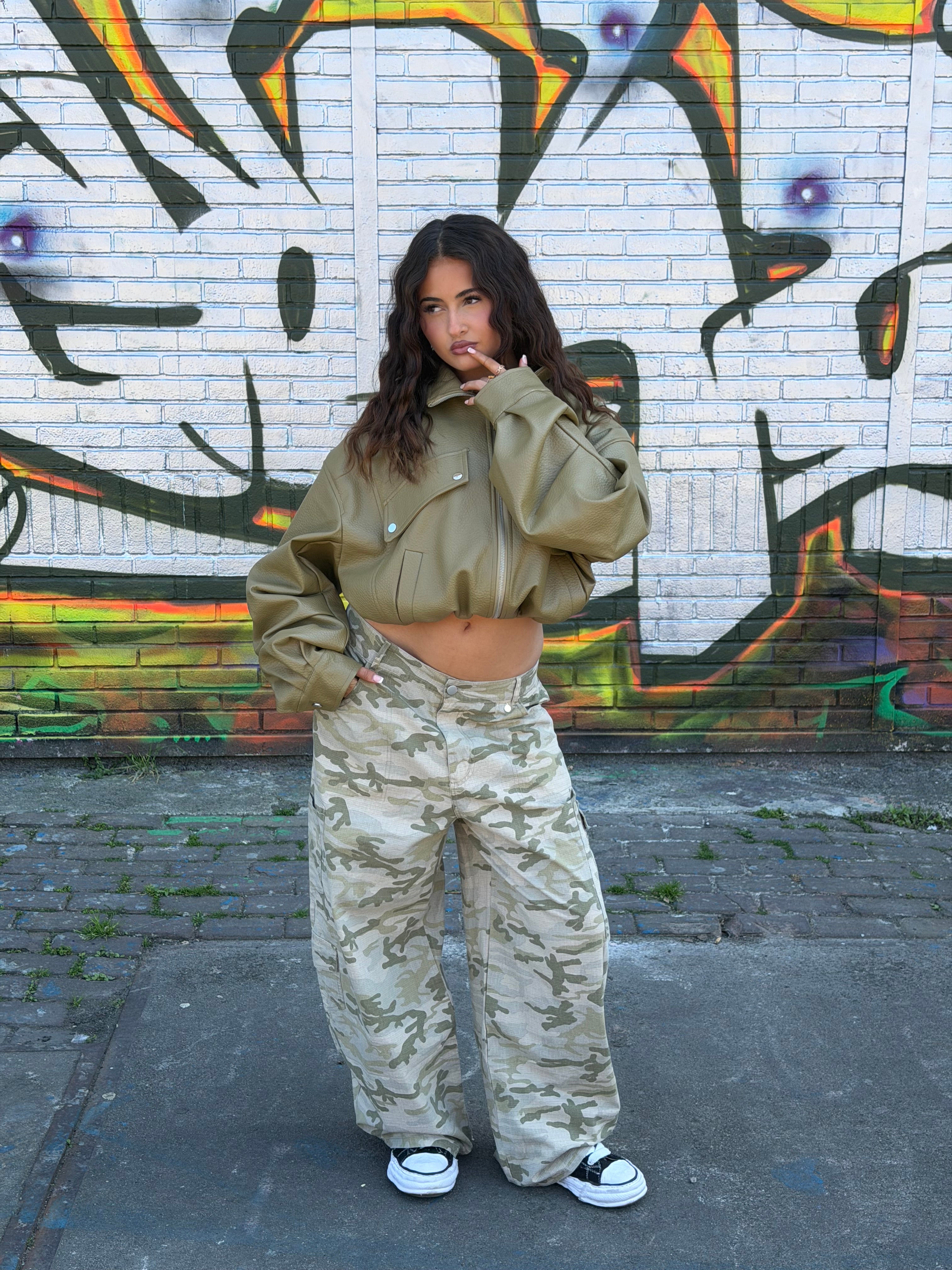 CAMO WASHED CARGO BEIGE