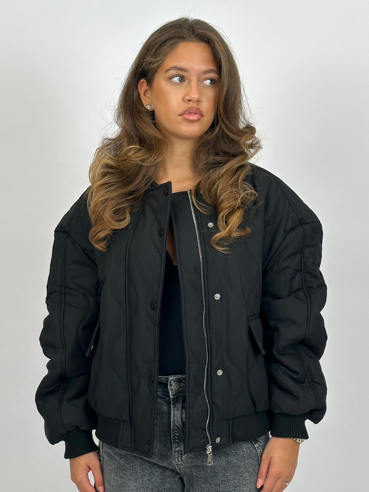 BIBI BOMBER COAT BLACK