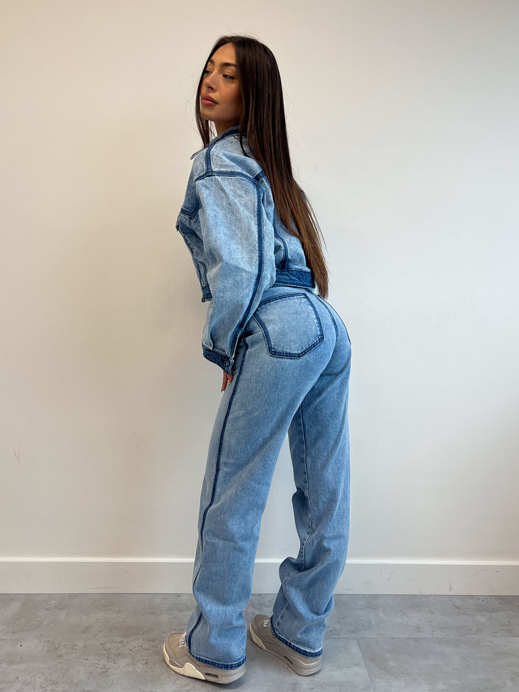 LINA LINED DENIM JACKET