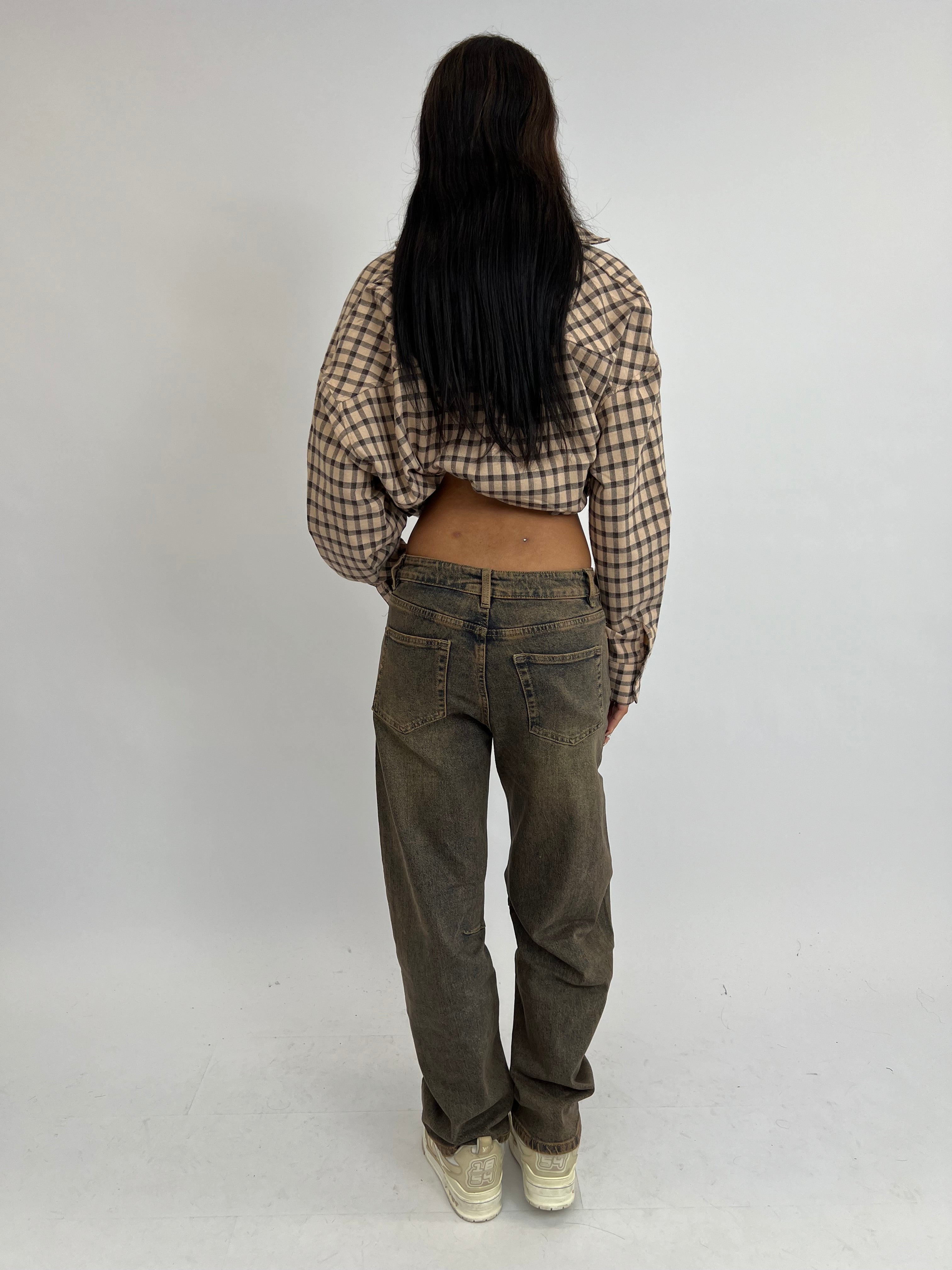 BARREL STRETCH VINTAGE WASH JEANS