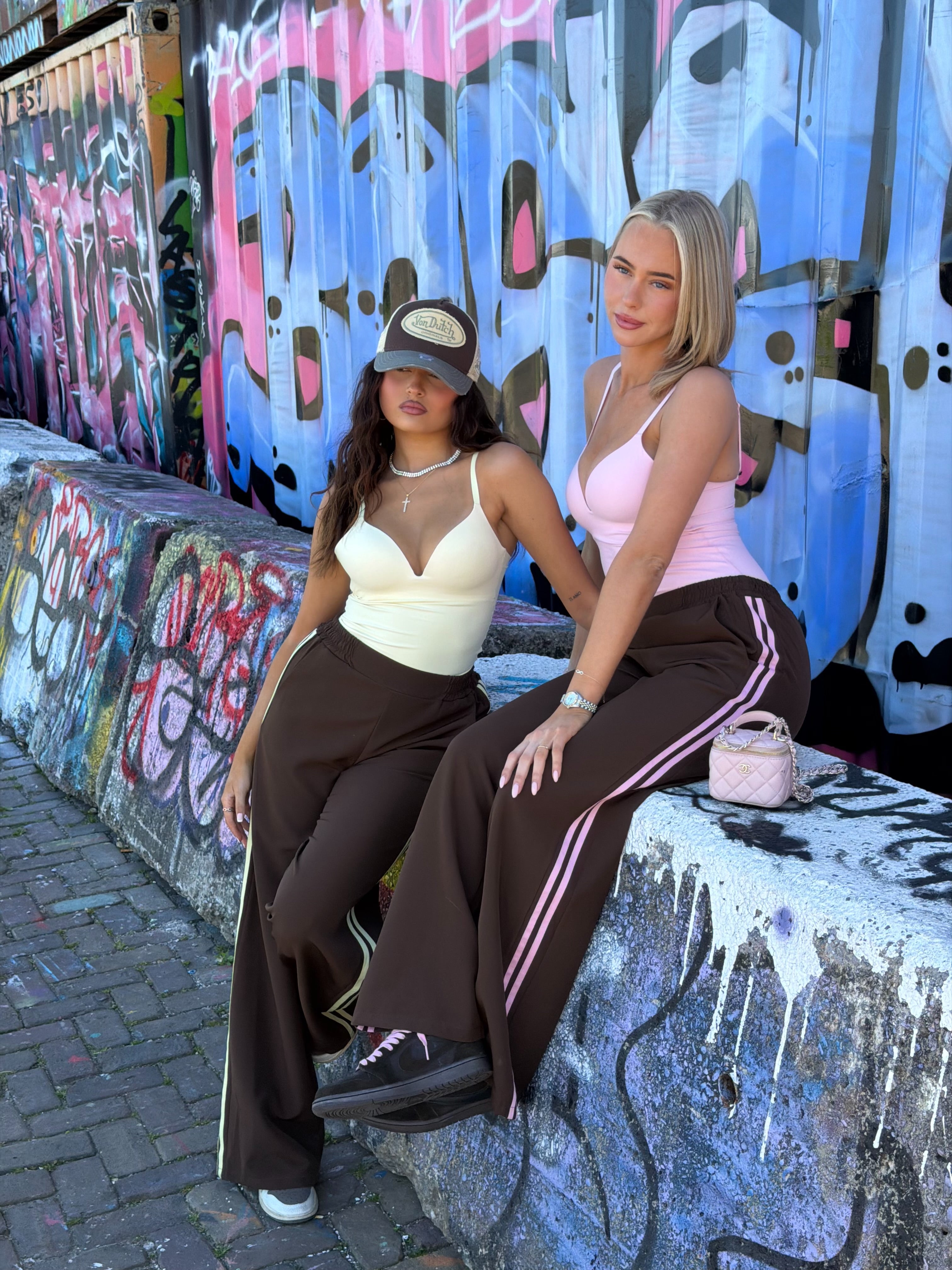 NOWI PANTS CHOCO/PINK